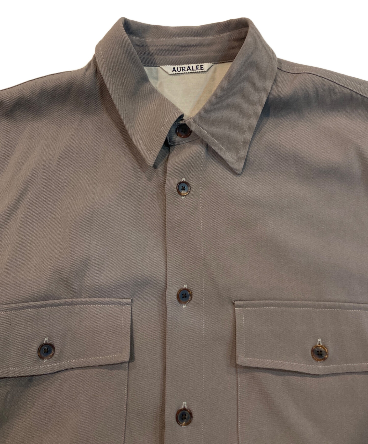 中古・古着通販】AURALEE (オーラリー) WOOL MAX GABARDINE SHIRTS