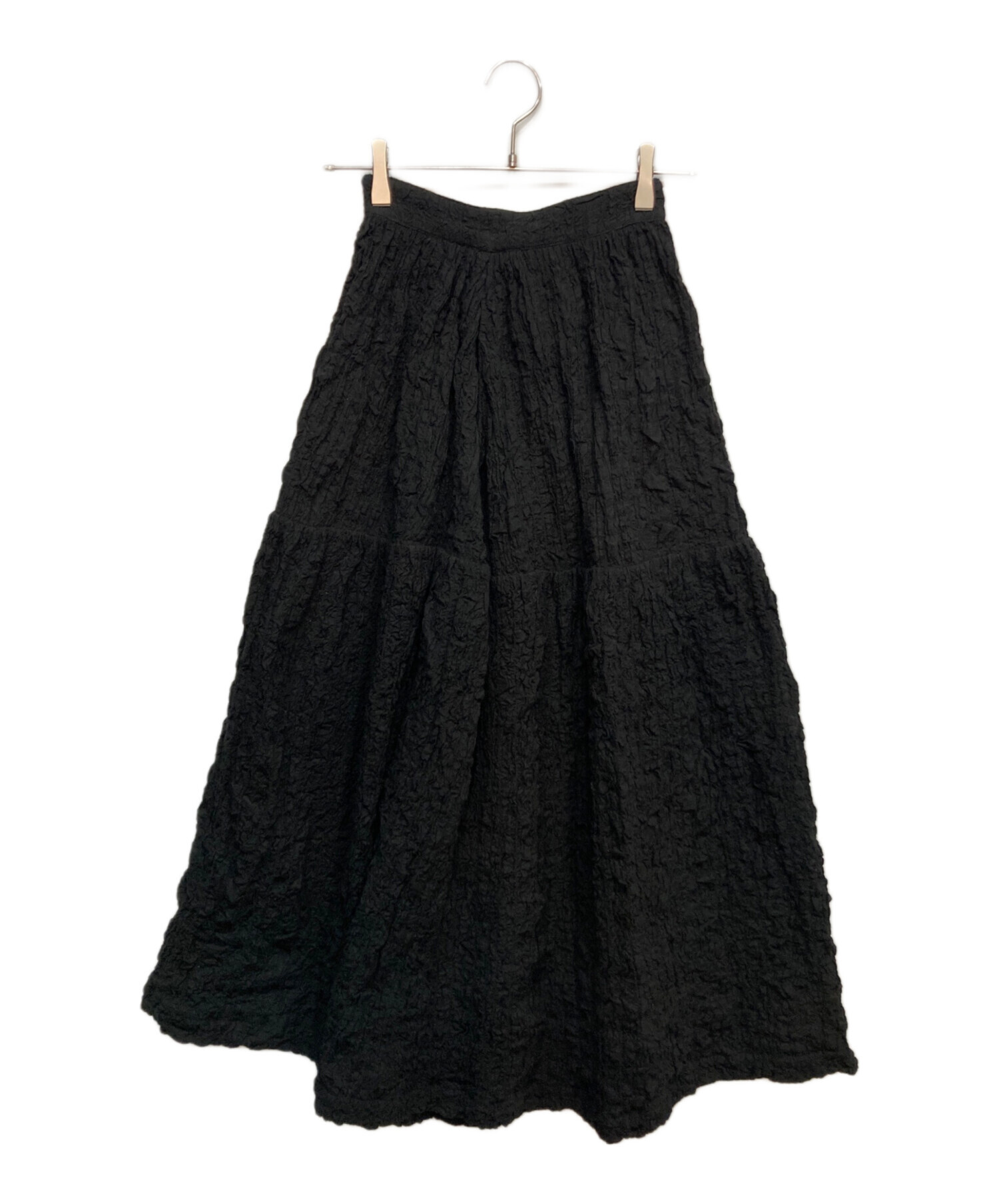 中古・古着通販】CLANE (クラネ) BOMB ギャザー スカート ブラック