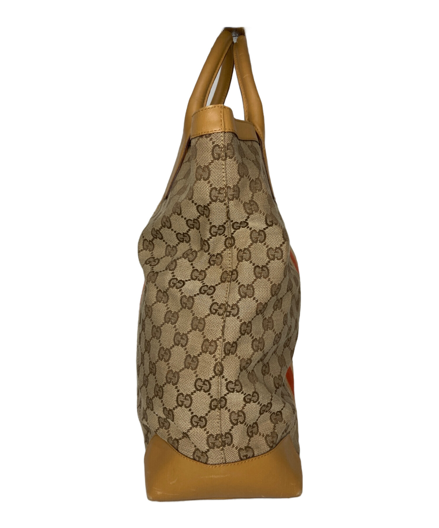中古・古着通販】GUCCI (グッチ) GG柄 トート バッグ ベージュ サイズ 