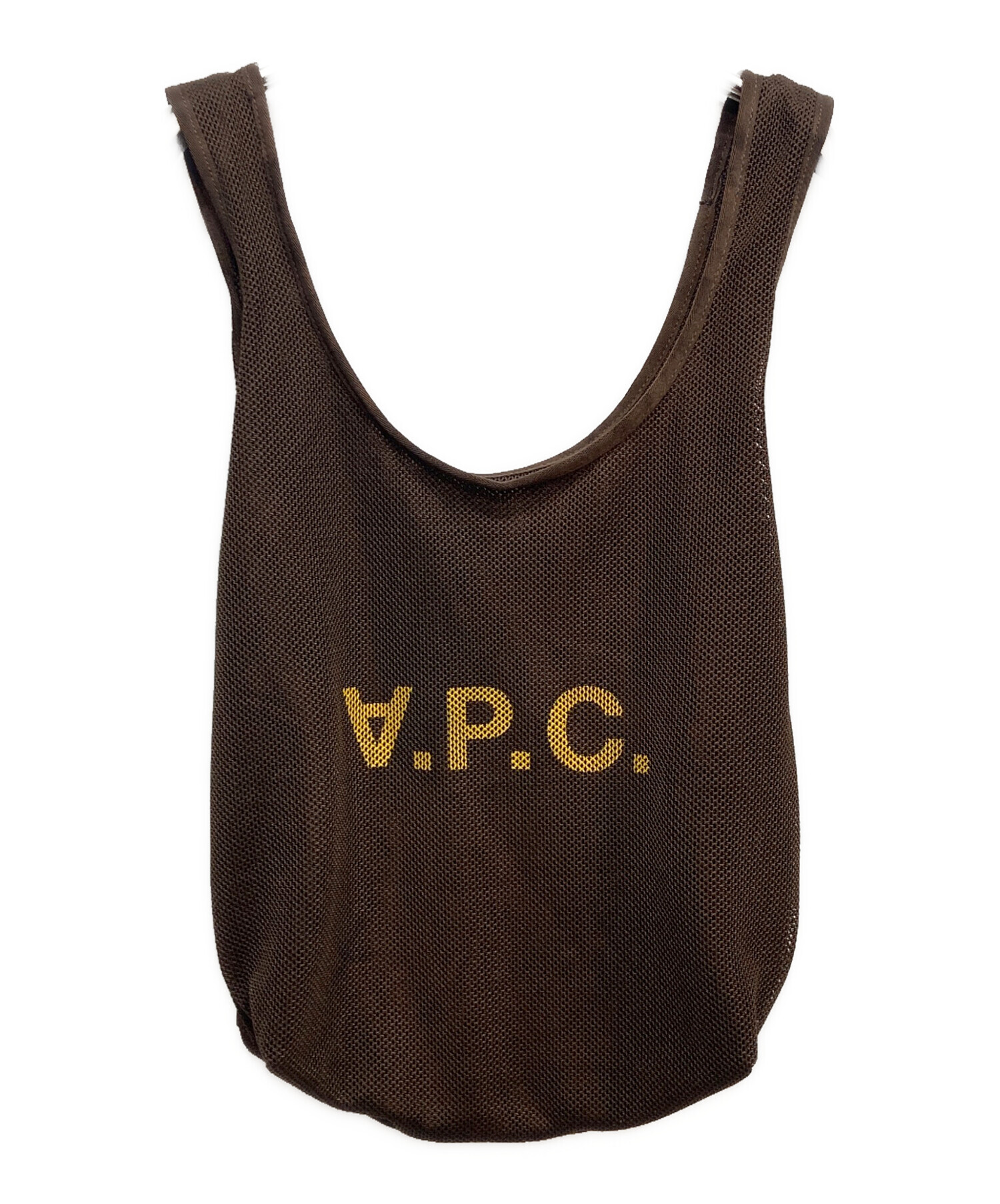 A.P.C メッシュトートバッグ 黒 関税込A.P.C. アーペーセー◇ロゴ