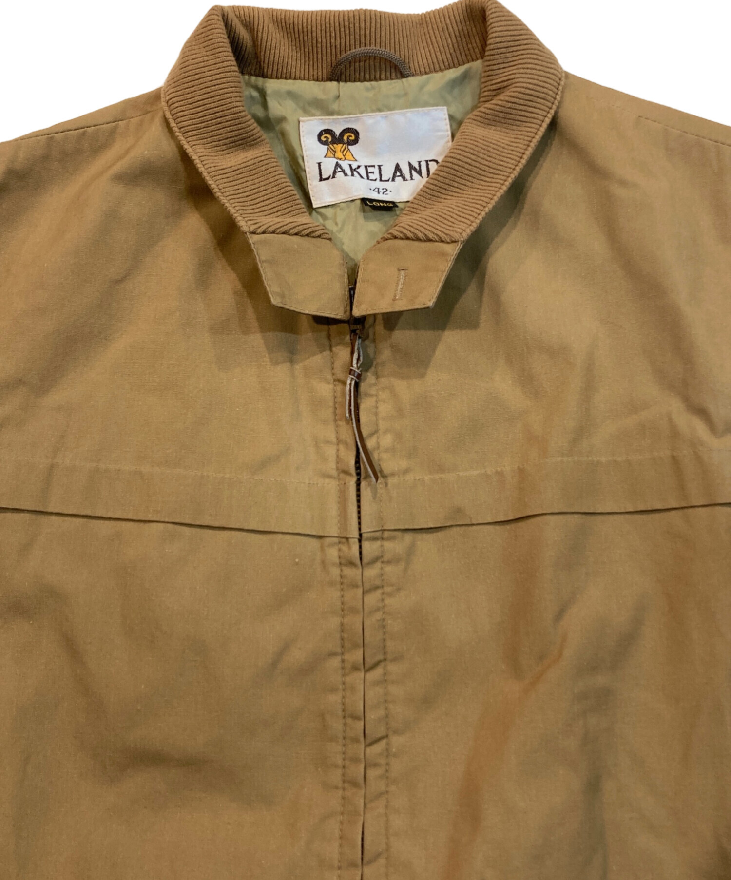 中古・古着通販】Lakeland (レイクランド) ジップ コート ブラウン 
