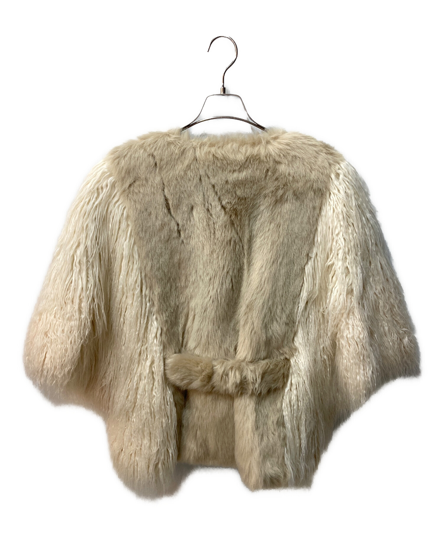 中古・古着通販】LEINWANDE (ラインヴァンド) フェイクファーポンチョ