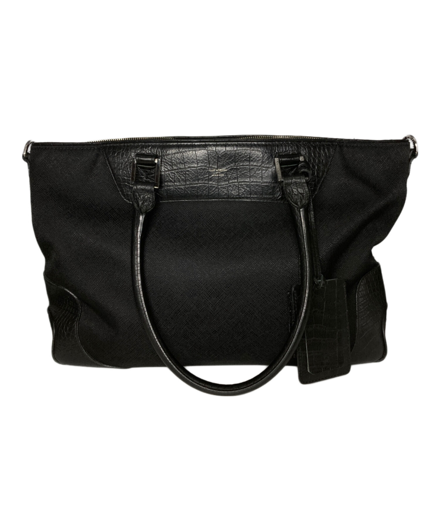 美品✨ペッレモルビダ ビジネスバッグ 3way リモンタ クロコ型押し