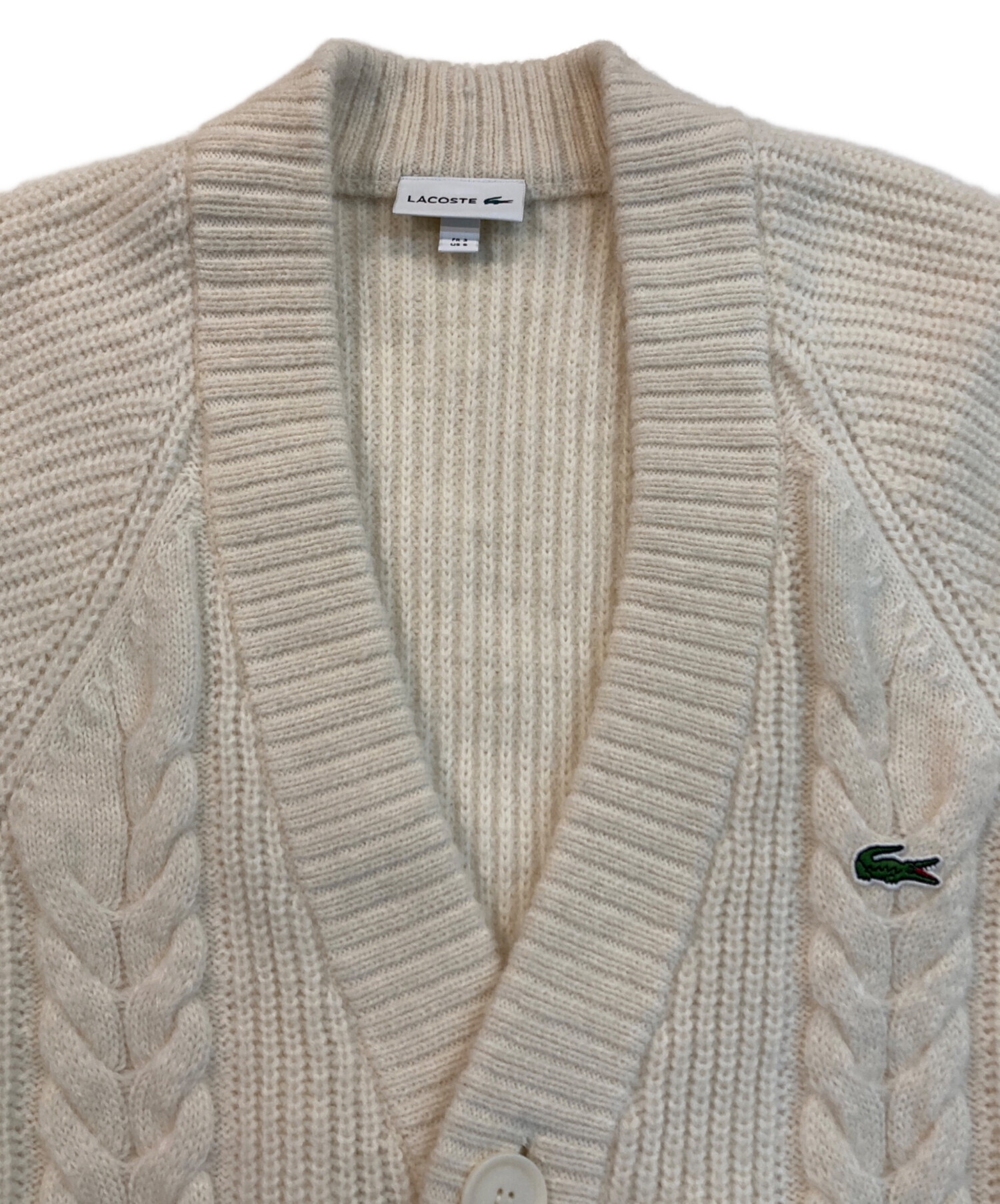 中古・古着通販】LACOSTE (ラコステ) アルパカブレンドケーブルニット 