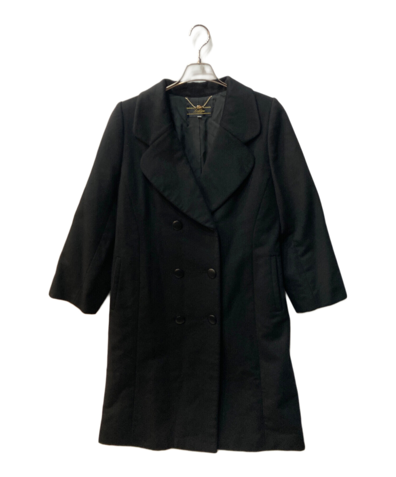 ✨️Lellian未使用黒ロングコートカシミア30%✨️値下げ中✨️百貨店購入 中古・古着通販】Leilian (レリアン) カシミヤコート ブラック サイズ