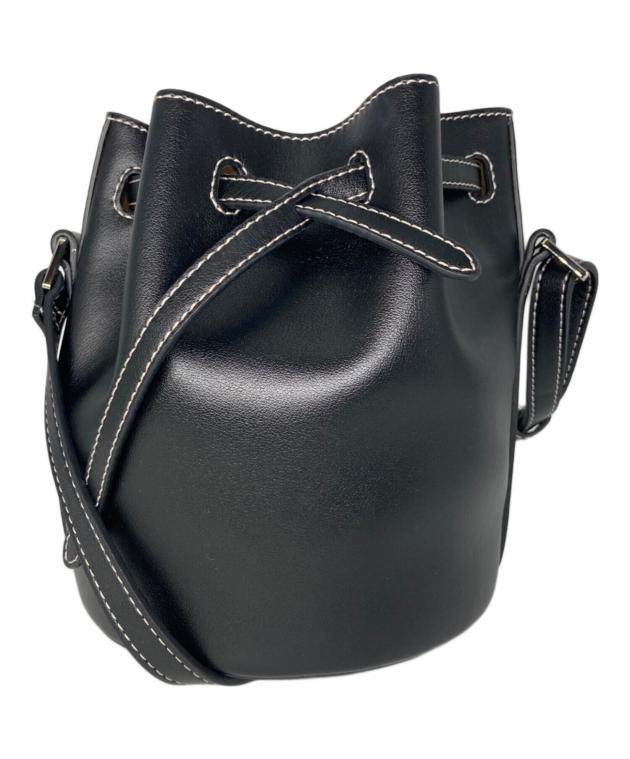 ✦美品✦　VASIC CLUB MINI ブラック 黒 レザー バケツ型 バッグ 中古・古着通販】VASIC (ヴァジック) CLUB MINI クラブミニ バケット