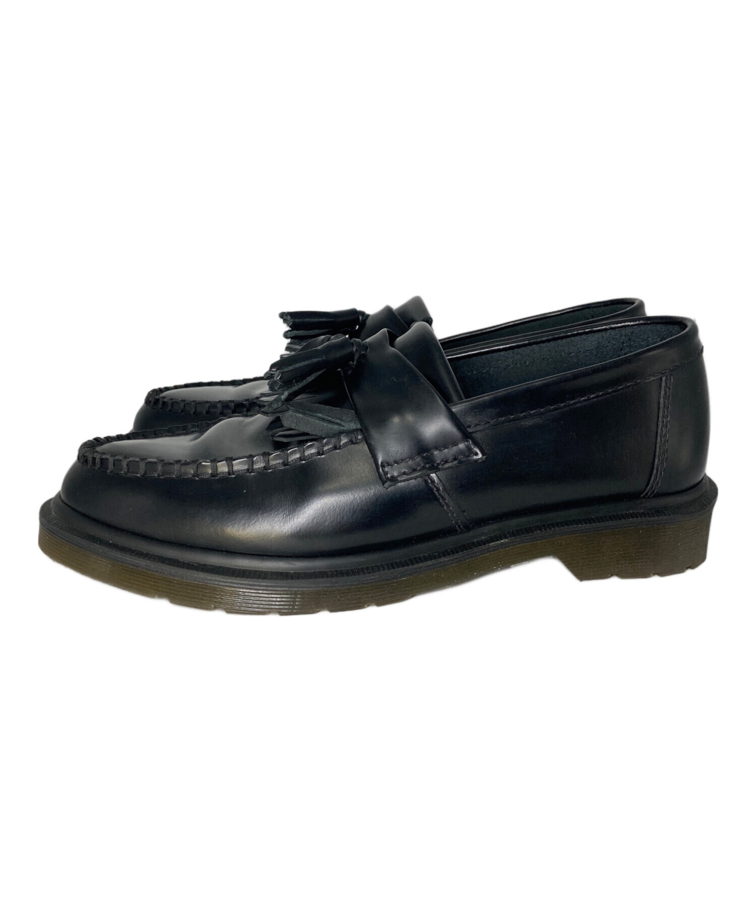 ドクターマーチン ADRIAN タッセルローファー ブラック 黒 UK7 中古・古着通販】Dr.Martens (ドクターマーチン) ADRIAN タッセル