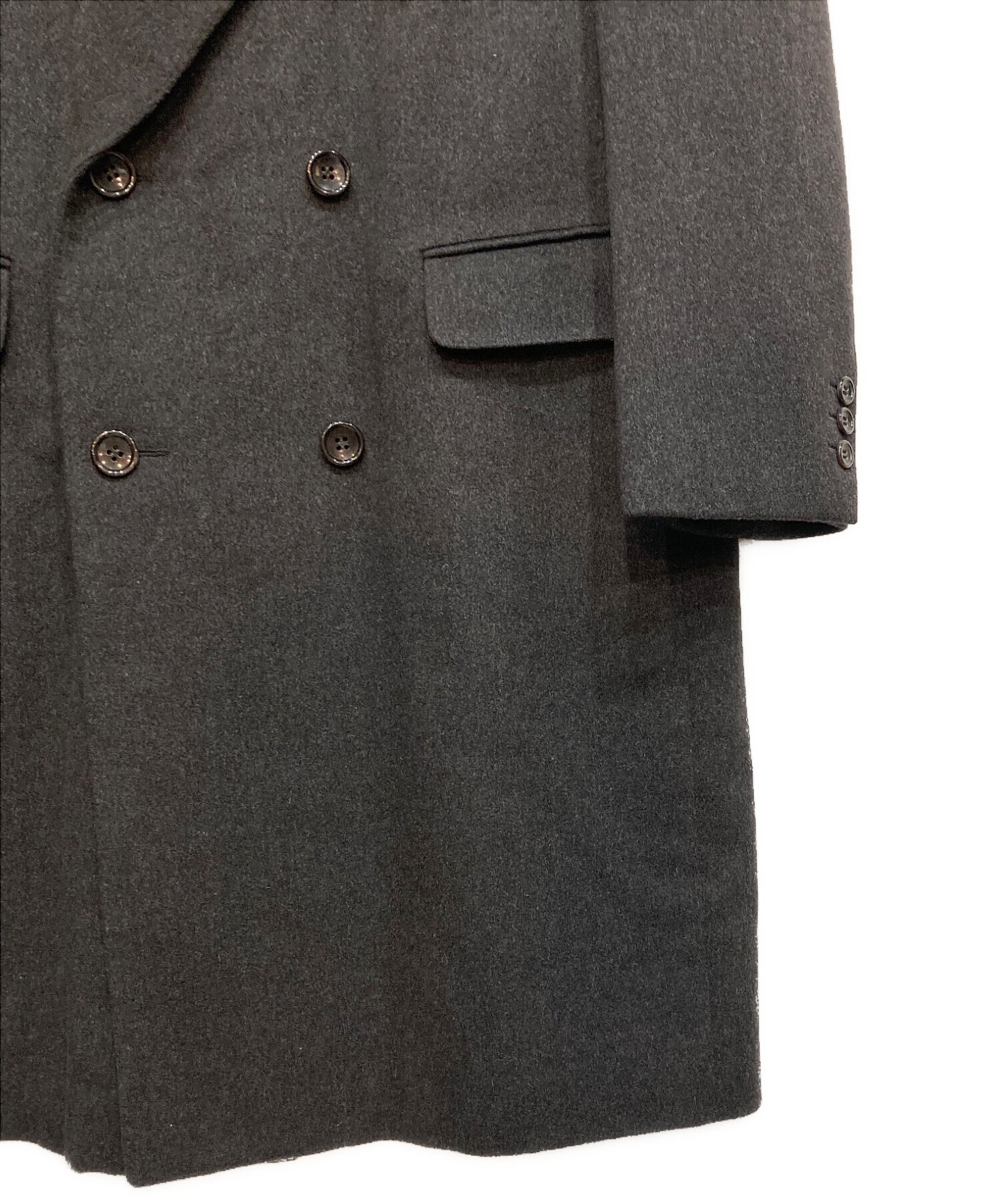 中古・古着通販】LANVIN (ランバン) カシミヤダブルチェスターコート