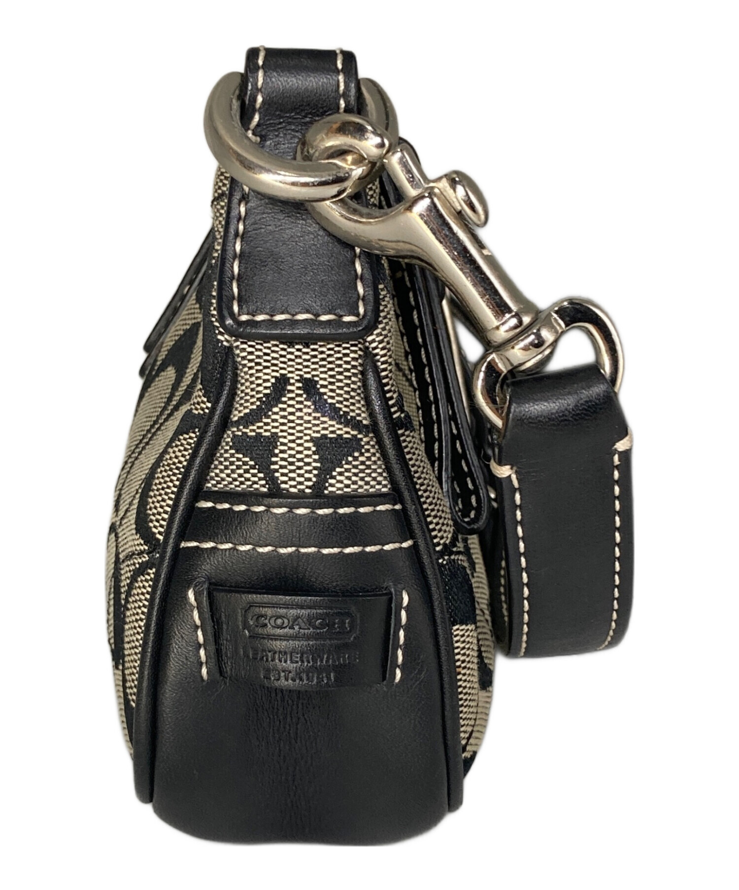 中古・古着通販】COACH (コーチ) シグネチャー ミニハンドバッグ