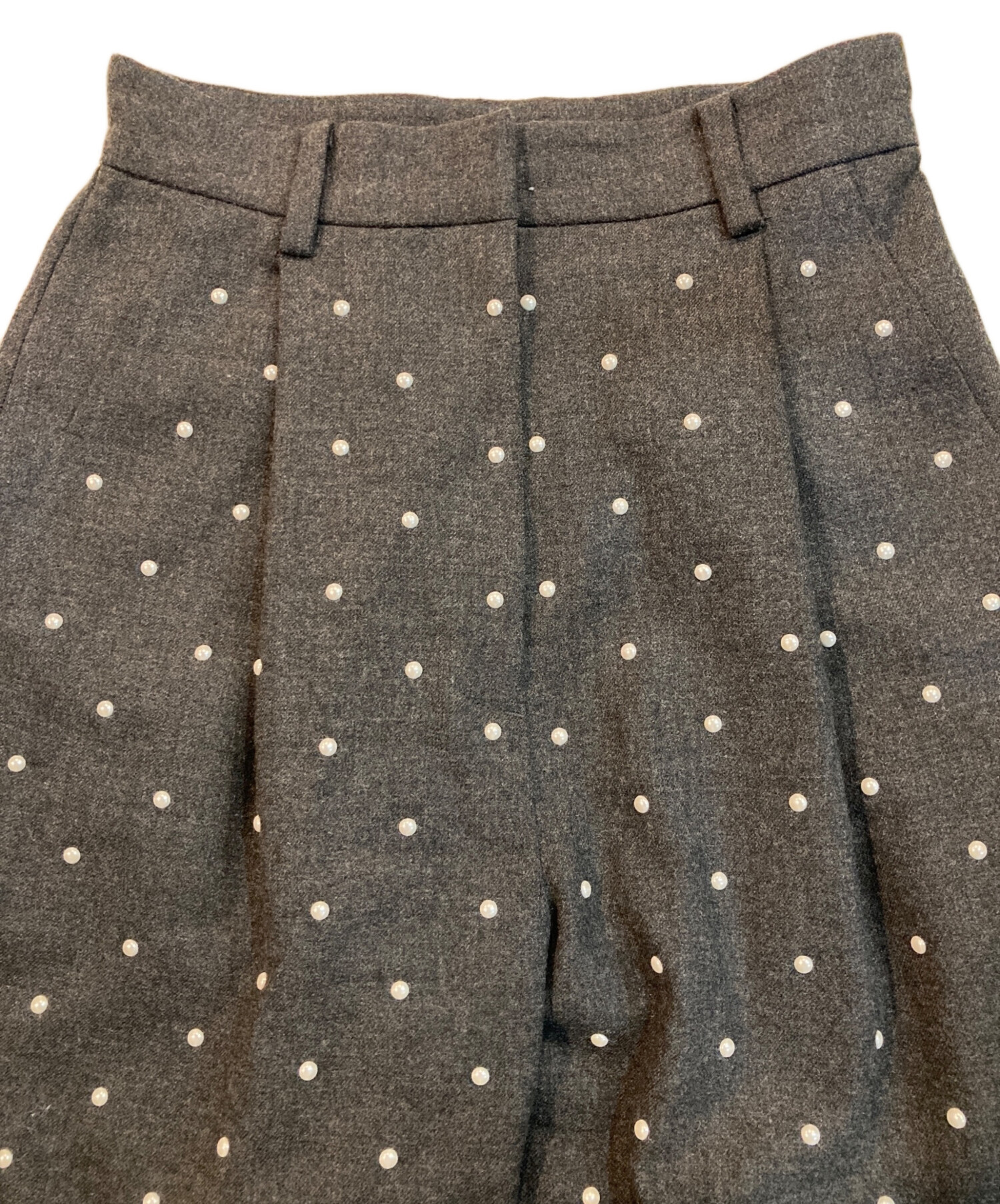 中古・古着通販】CLANE (クラネ) パール ドット スラックス パンツ