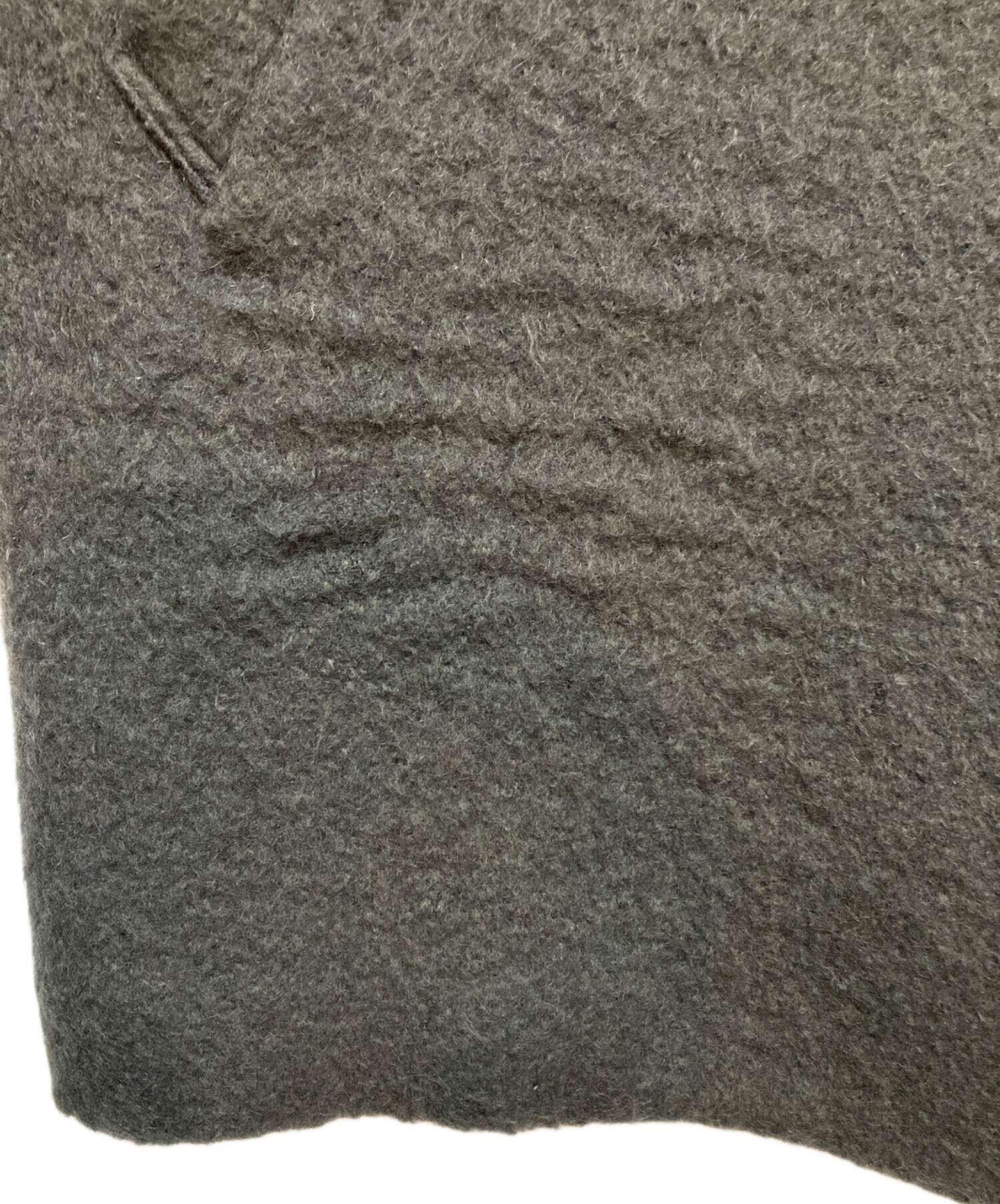 美品 イエナ ウールモヘヤシャギーコート グレー 38 モヘヤ 中古・古着通販】IENA (イエナ) ウールモヘヤシャギーコート グレー