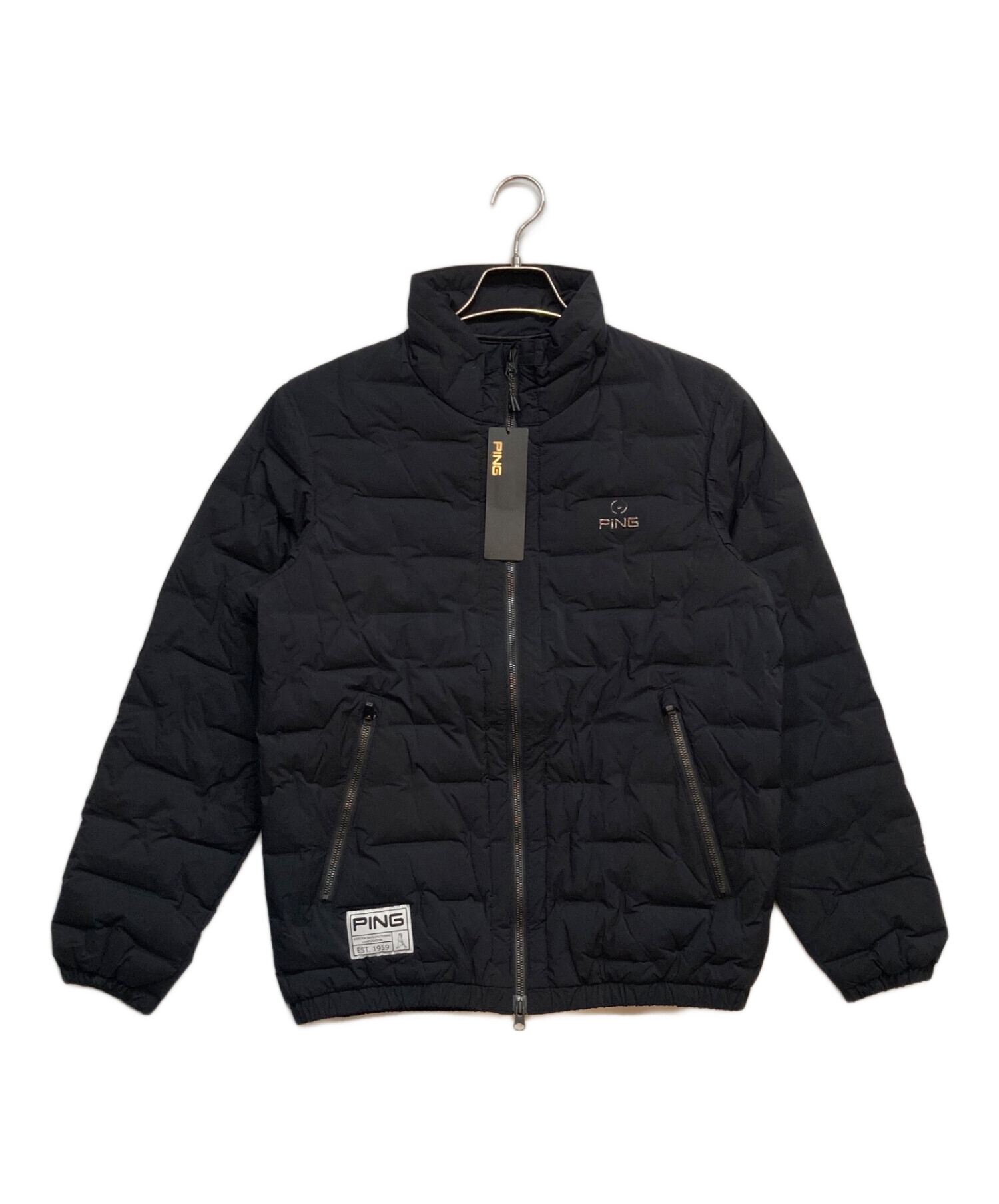中古・古着通販】PiNG (ピン) フルジップ ダウン ブルゾン ブラック