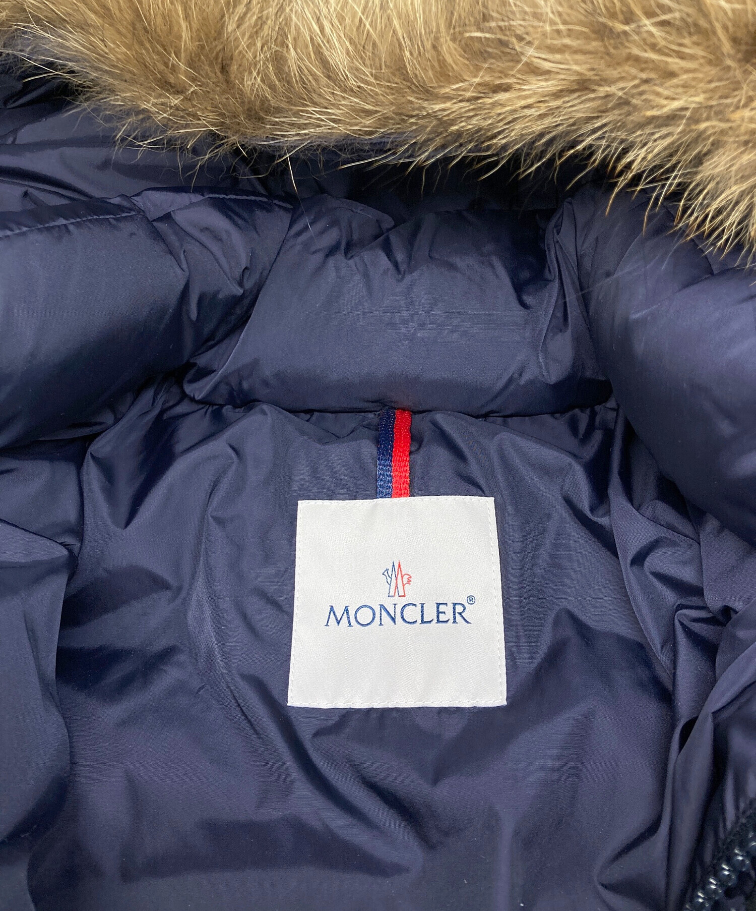 中古・古着通販】MONCLER (モンクレール) ダウンジャケット ネイビー