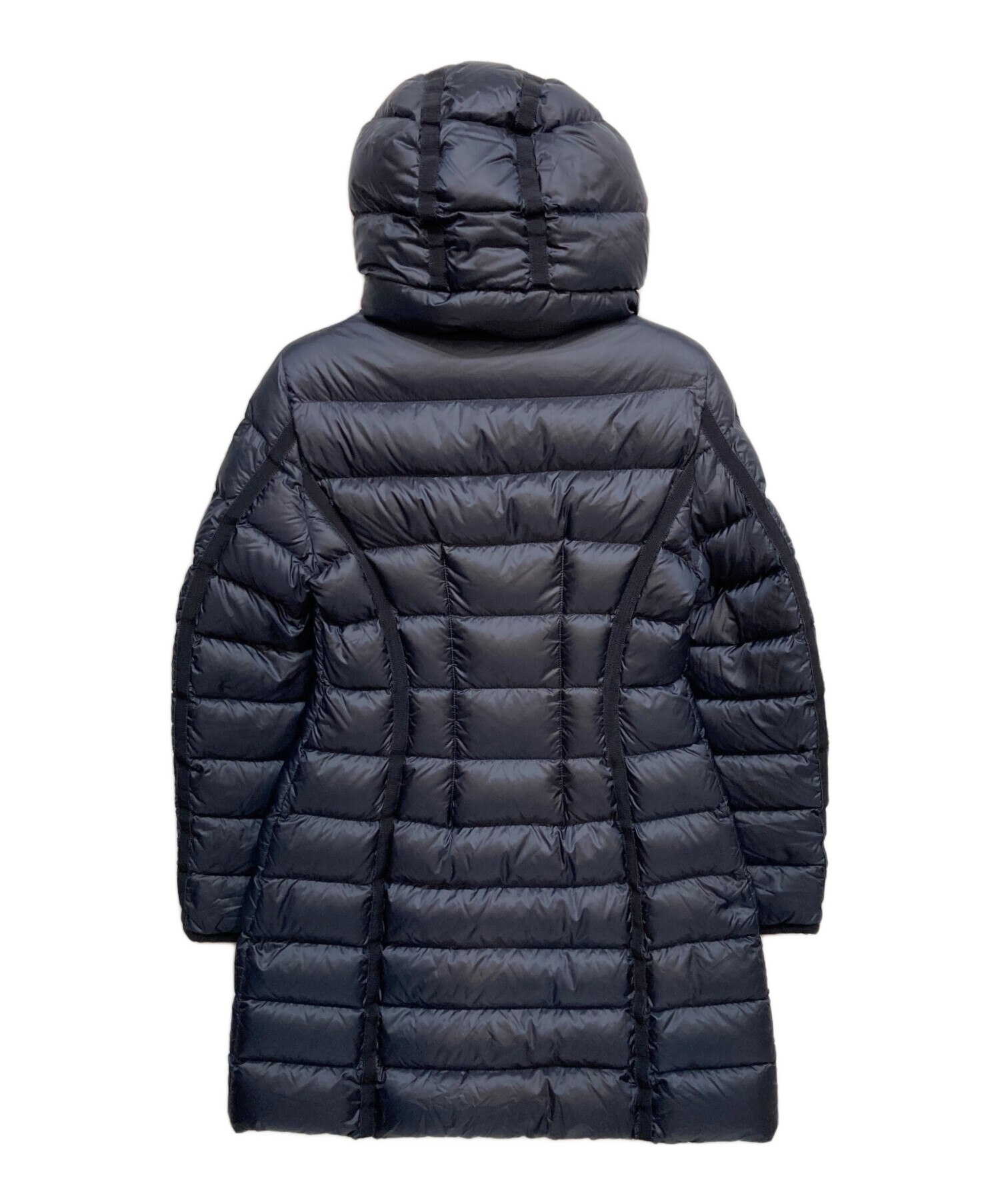 「しょう」MONCLER HERMINEフード付ダウン サイズ1 ネイビー MONCLER（モンクレール） 18年製 HERMINE/エルミンヌ フーデッドダウン