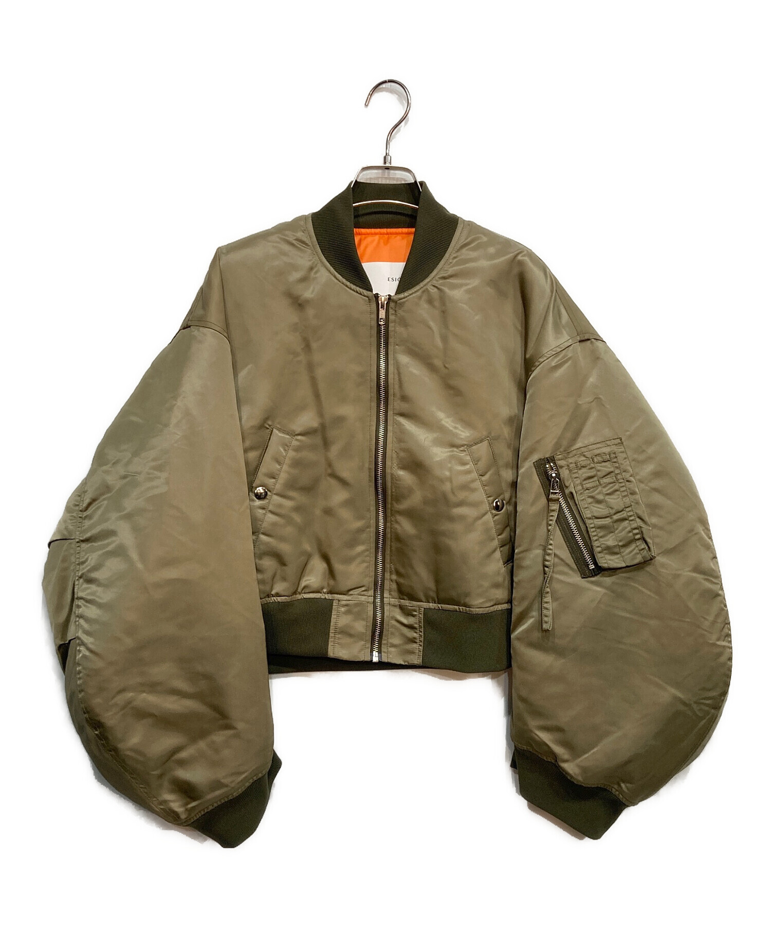 中古・古着通販】ESIO (エシオ) Nylon MA-1ジャケット オリーブ サイズ