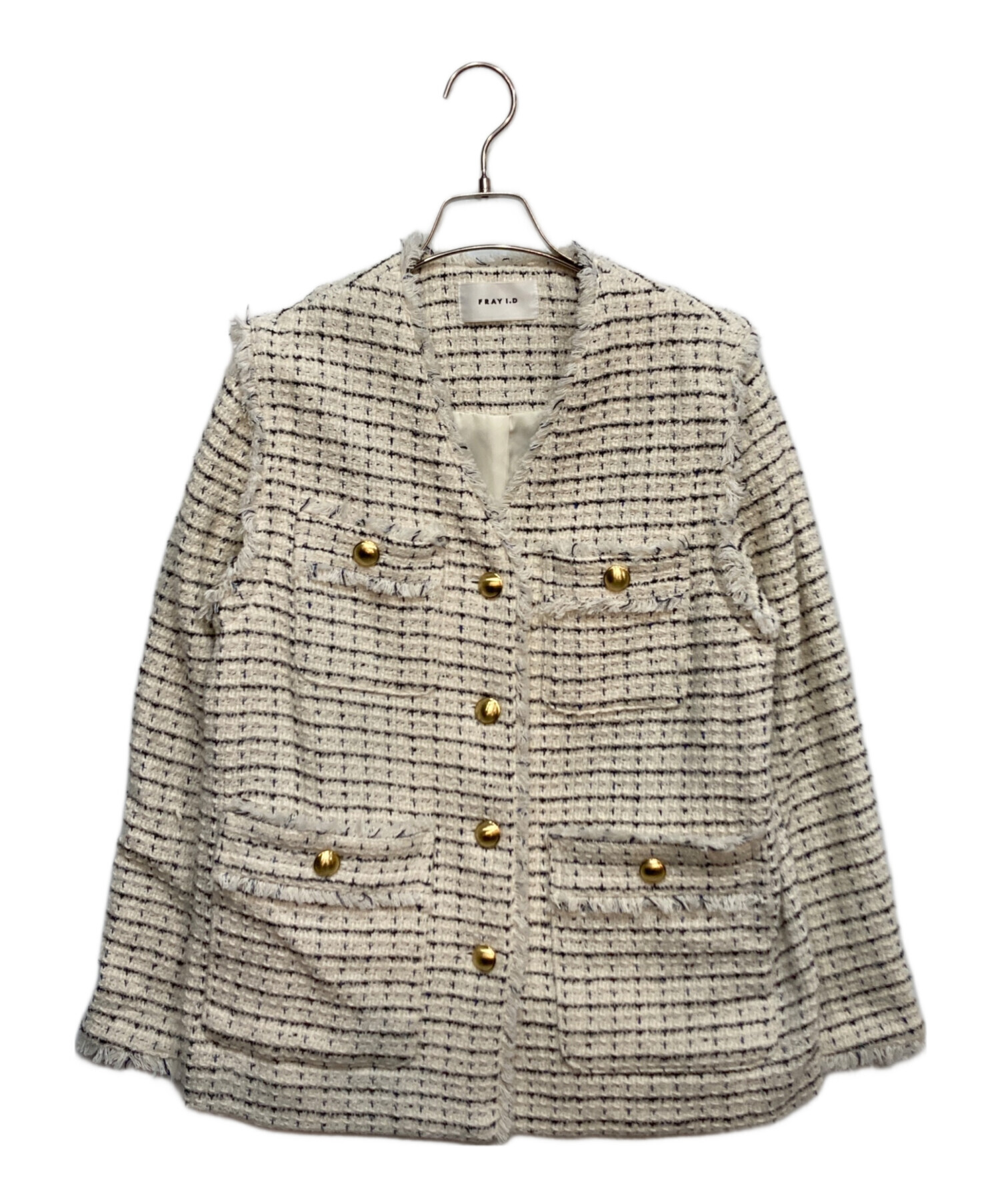 FRAY I.D フレイアイディー GIOLICAツイード2wayジャケット FRAY I.D（フレイアイディー）の「GIOLICAツイード2wayジャケット