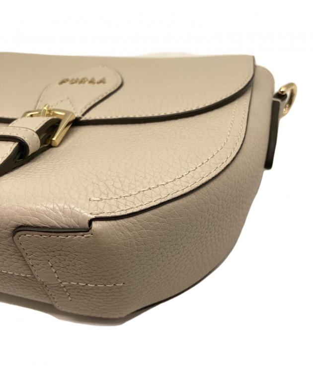 フルラ FURLA ベージュ PVC バッグ ハンドバッグ ショルダーバッグ レディース【中古】 中古・古着通販】FURLA (フルラ) ショルダーバッグ ウラニア ベージュ