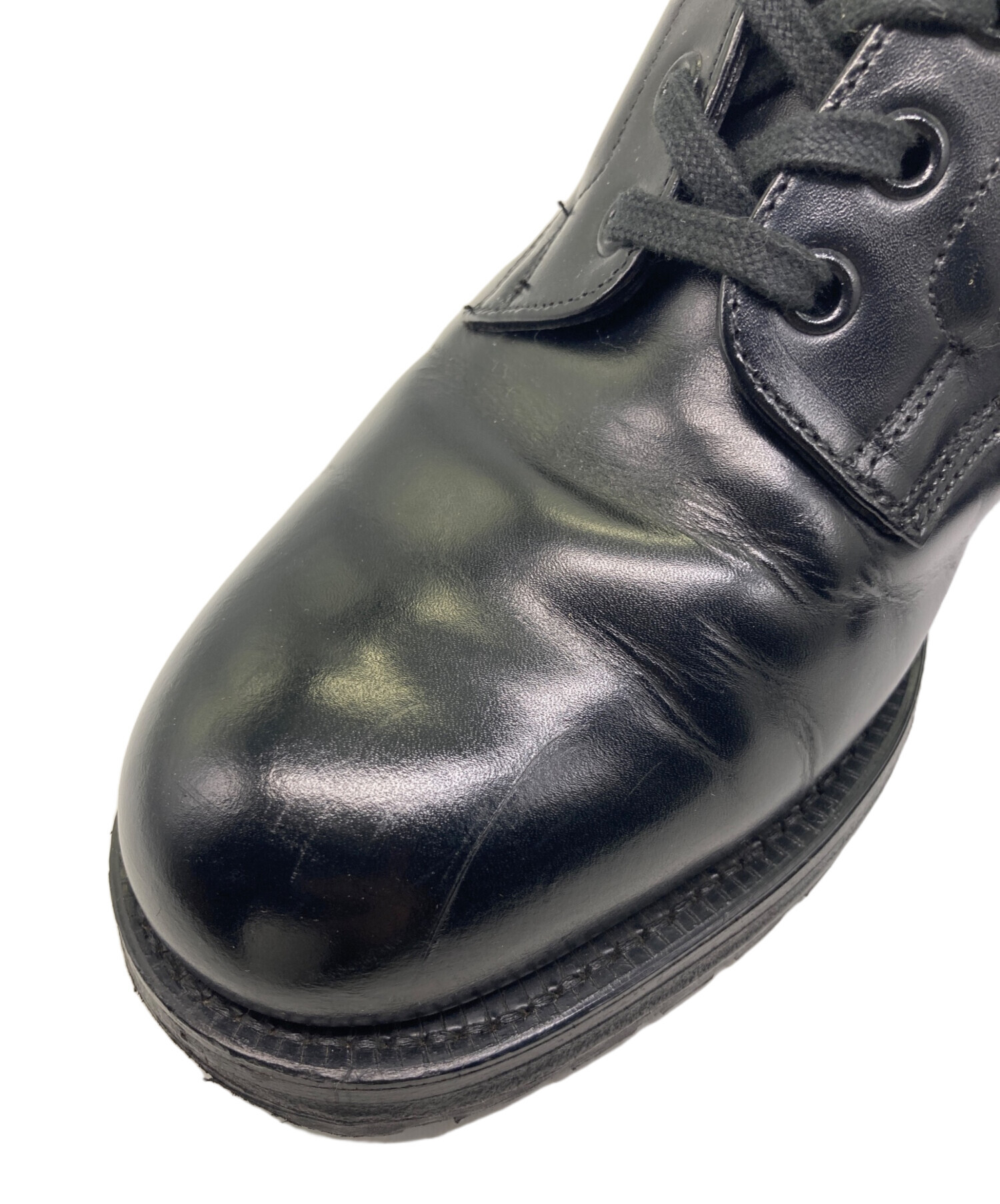 Sanders サンダース レザーブーツ 7.5 中古・古着通販】SANDERS (サンダース) 7ホール レース アップ ブーツ