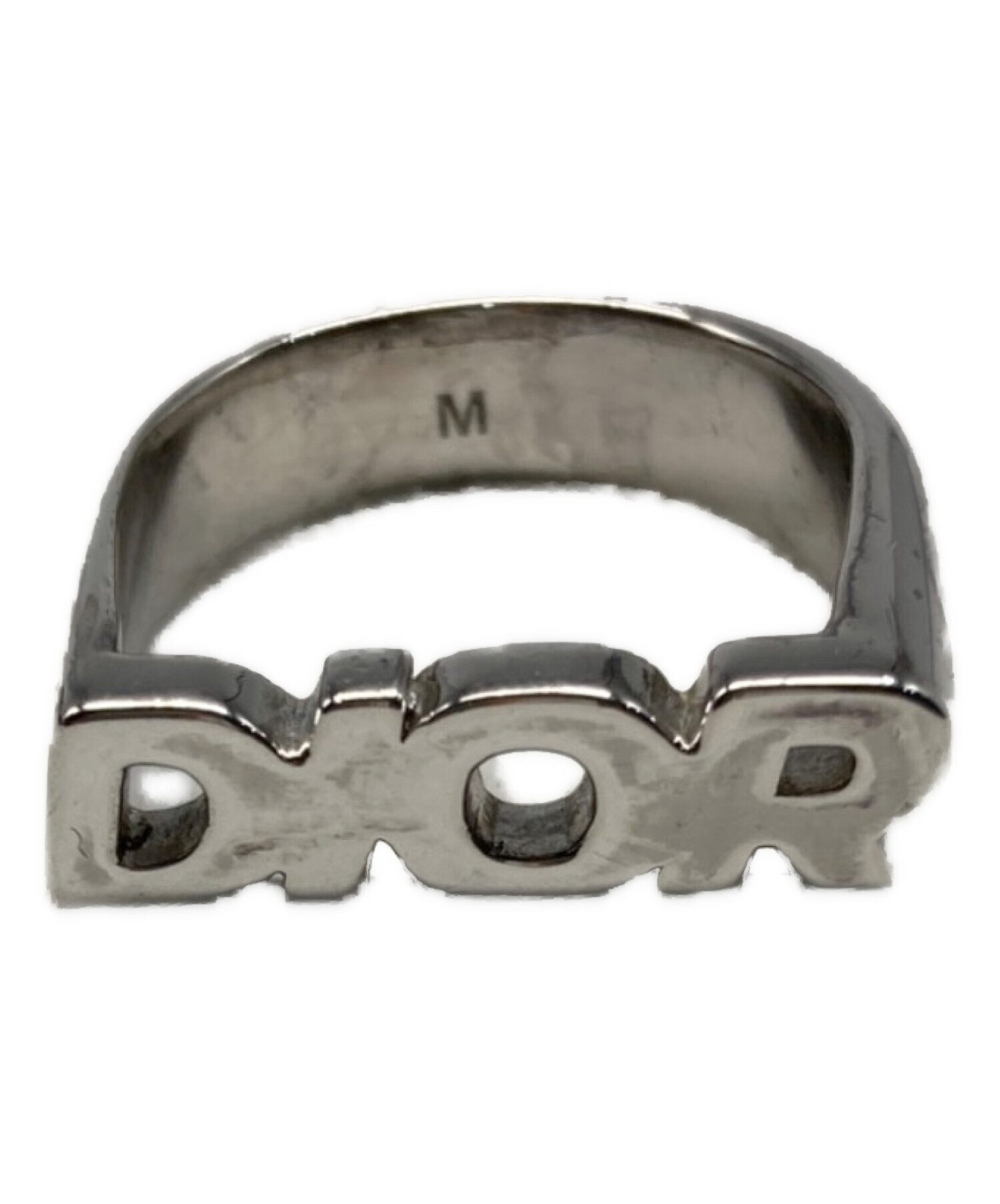 中古・古着通販】Dior (ディオール) Metal Logo Ring シルバー サイズ