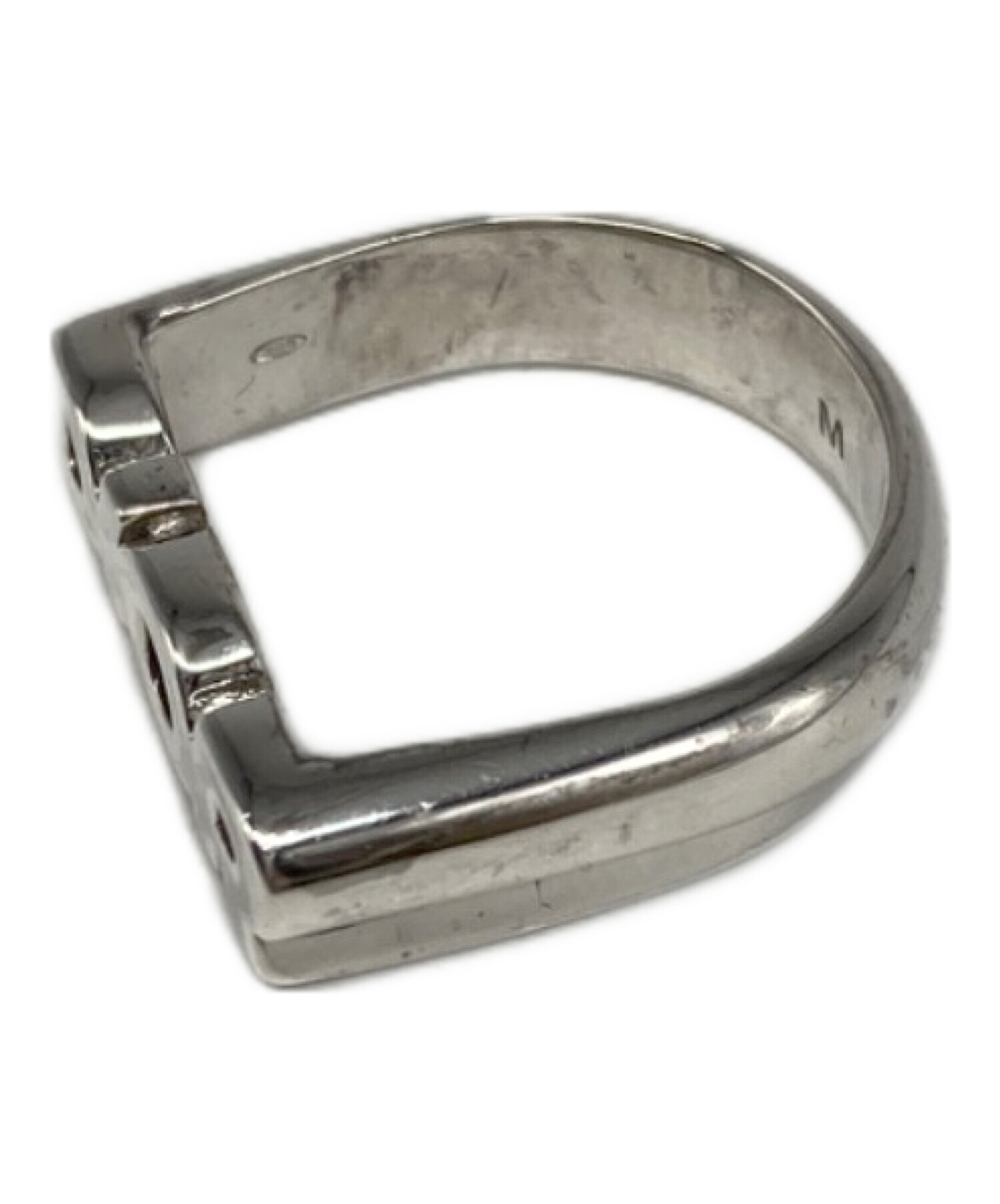 中古・古着通販】Dior (ディオール) Metal Logo Ring シルバー サイズ
