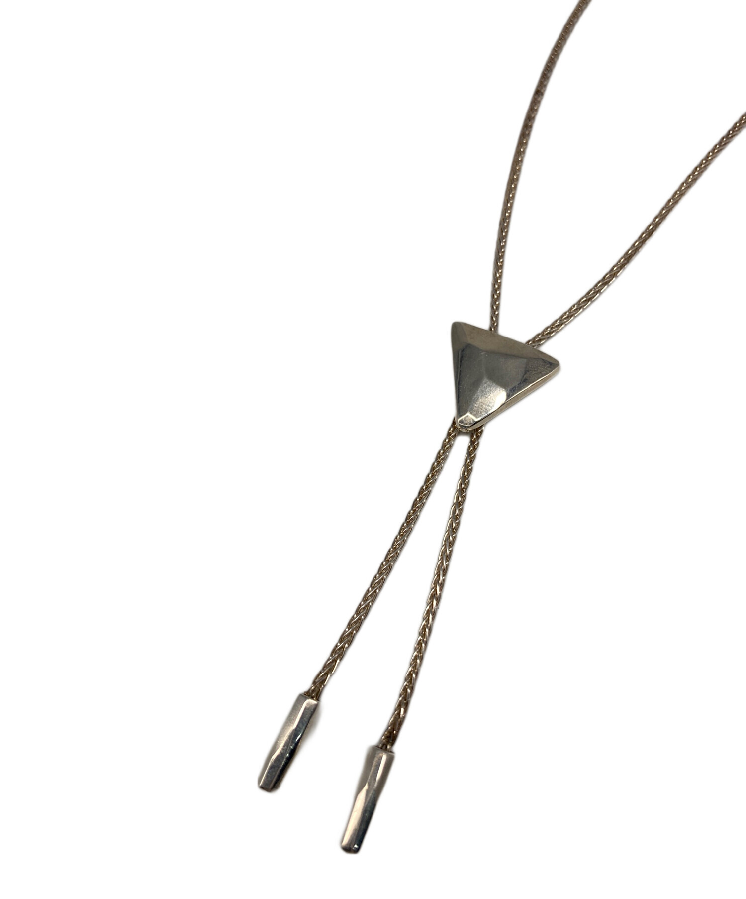 中古・古着通販】GARNI (ガルニ) Triangle Tie Necklace シルバー