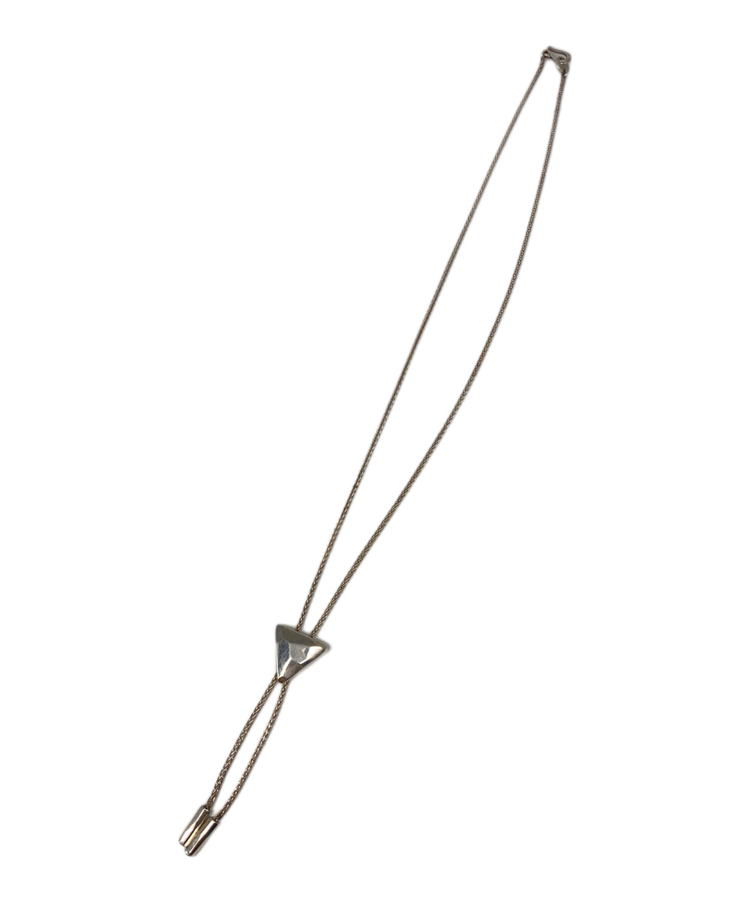 中古・古着通販】GARNI (ガルニ) Triangle Tie Necklace シルバー 