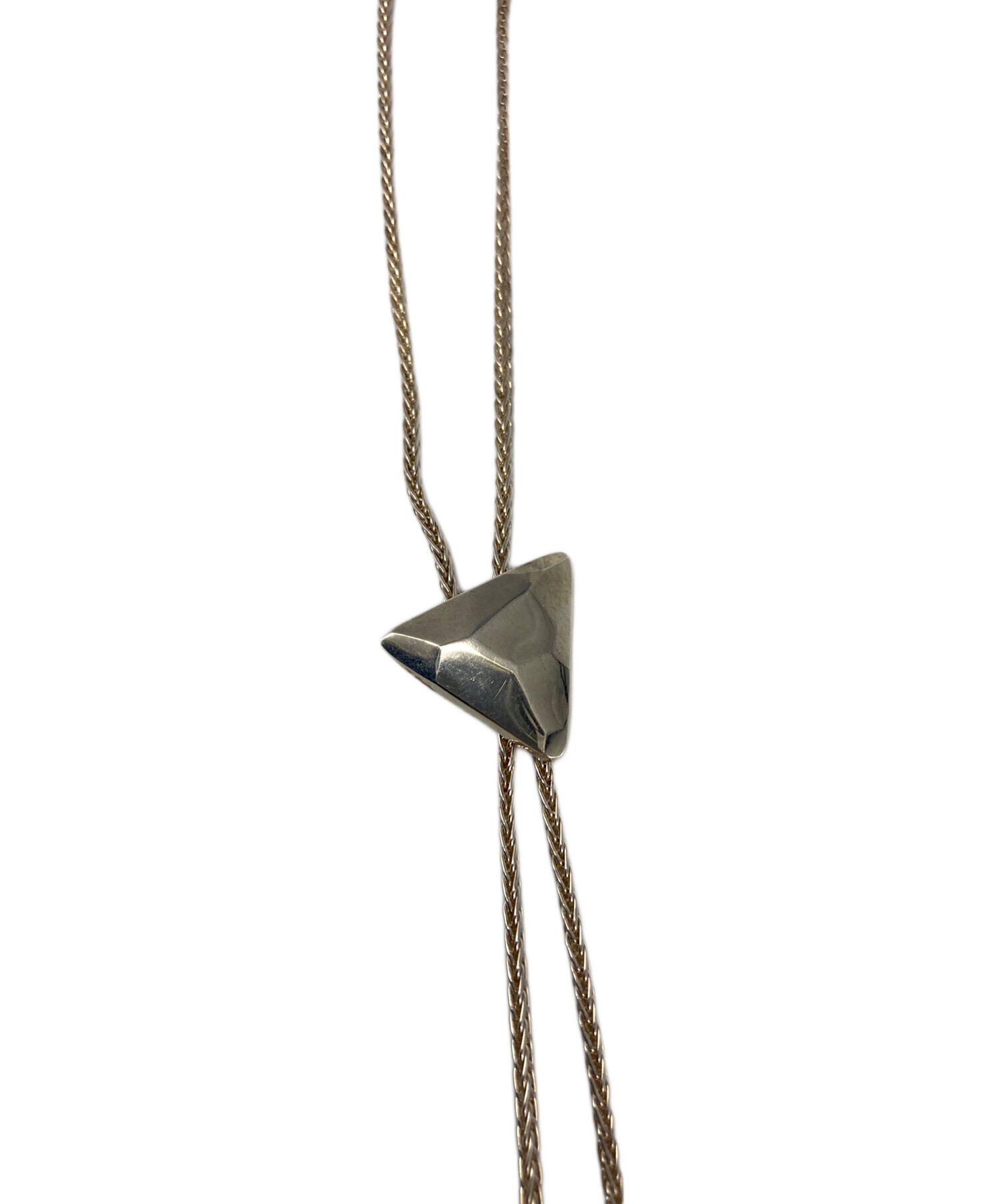 中古・古着通販】GARNI (ガルニ) Triangle Tie Necklace シルバー