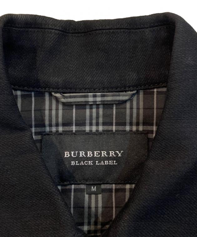BURBERRY BLACK LABEL 黒 デニムジャケット M 中古・古着通販】BURBERRY BLACK LABEL (バーバリーブラックレーベル
