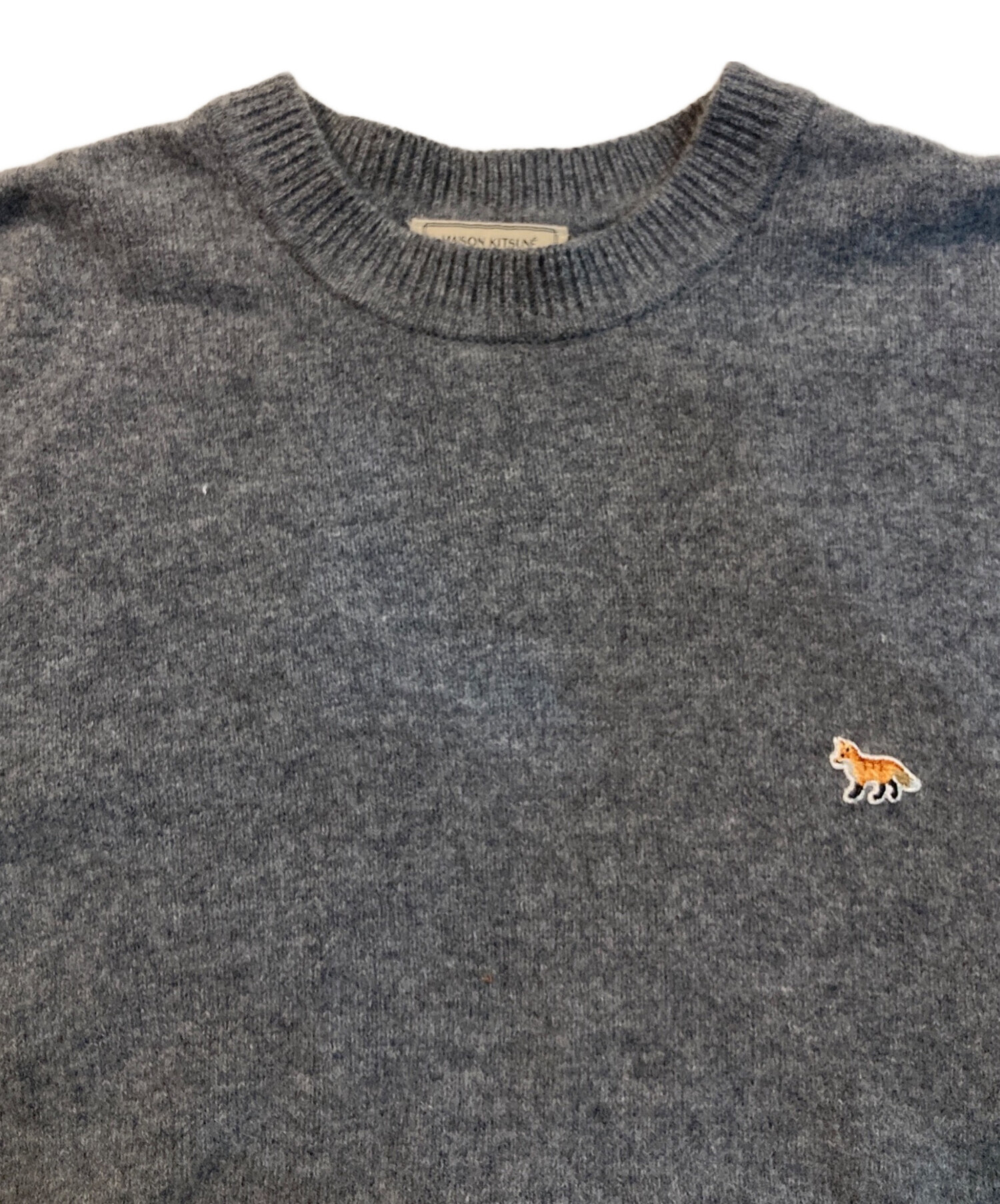 中古・古着通販】maison kitsune (メゾンキツネ) ニット グレー サイズ 