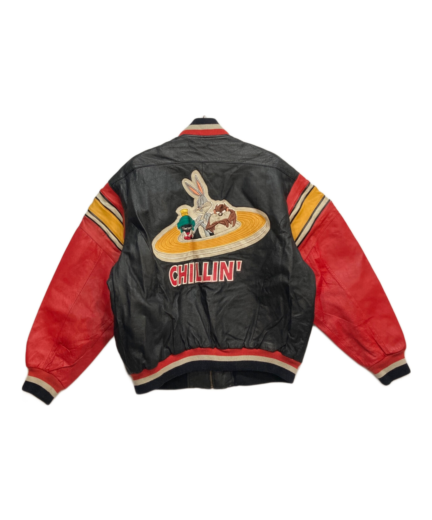 90s GENUINE MERCHANDISE レザースタジャン 中古・古着通販】MIRAGE (ミラージュ) LOONEY TUNES (ルーニー