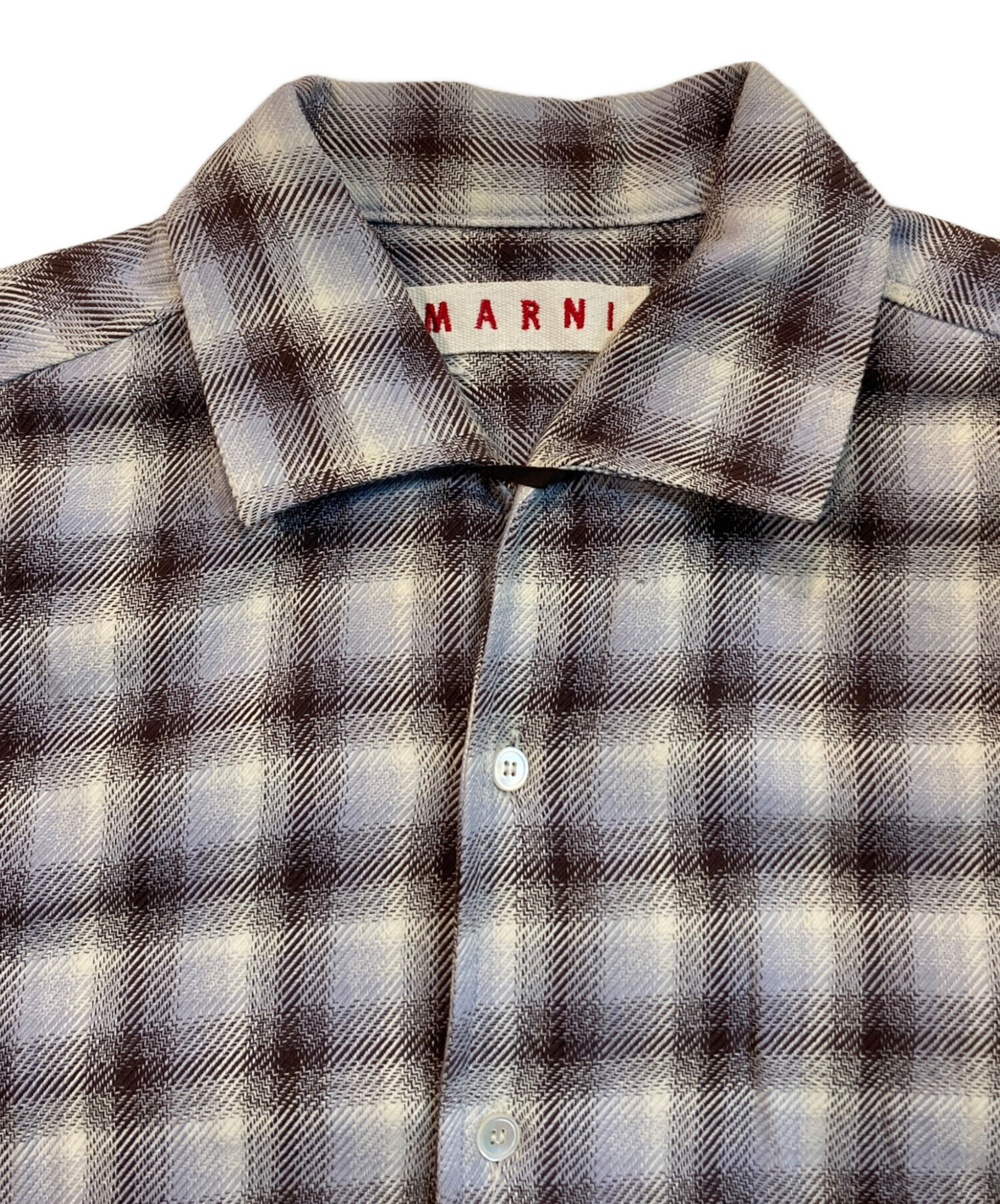 チェック marni シャツ MARNI チェック柄 長袖シャツ 46