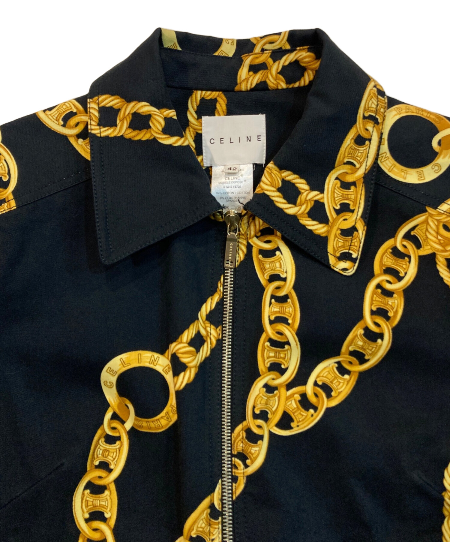 中古・古着通販】CELINE (セリーヌ) マカダム チェーン プリント