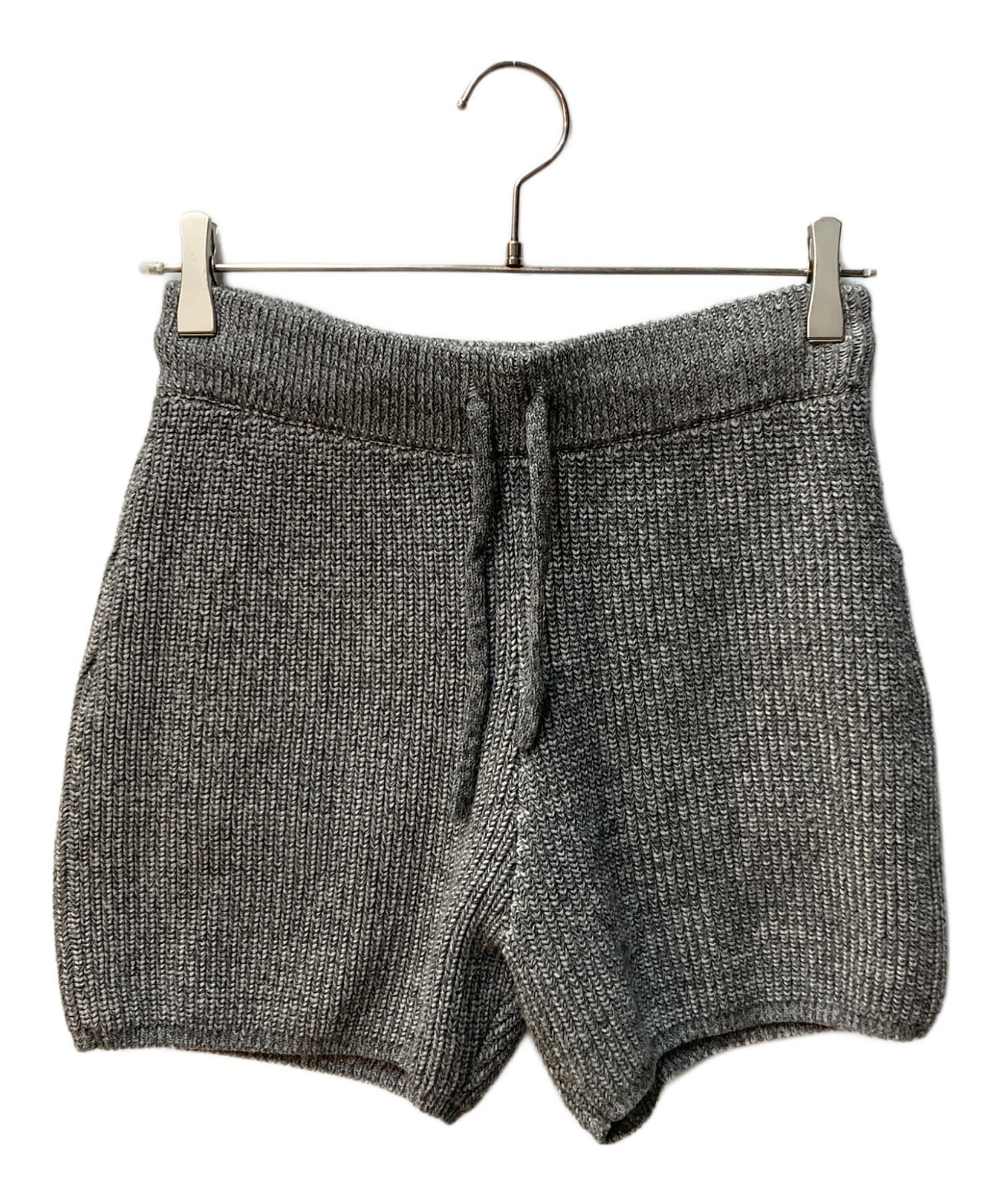 中古・古着通販】CLANE (クラネ) KNIT SHORT PANTS グレー サイズ:1