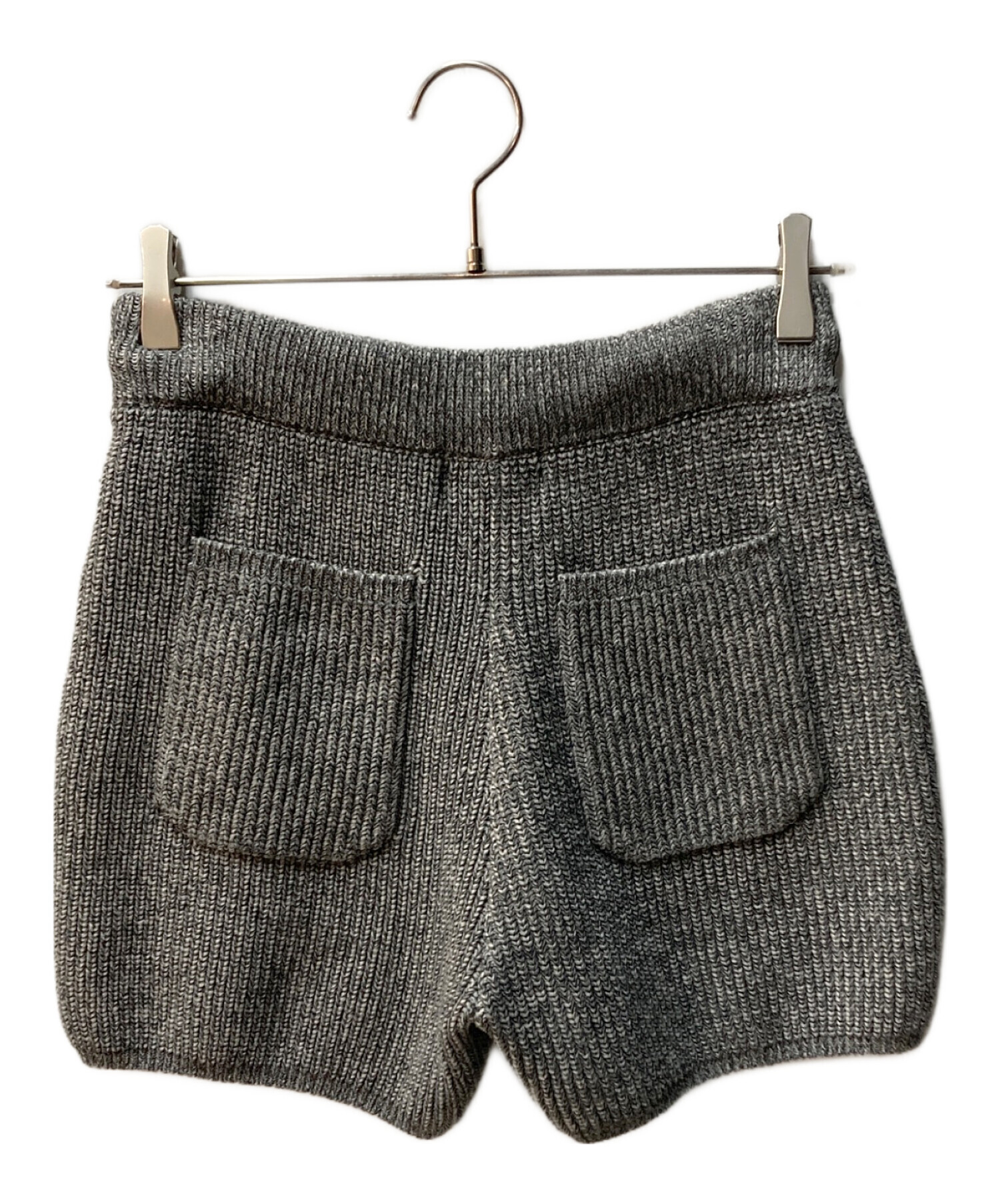 中古・古着通販】CLANE (クラネ) KNIT SHORT PANTS グレー サイズ:1