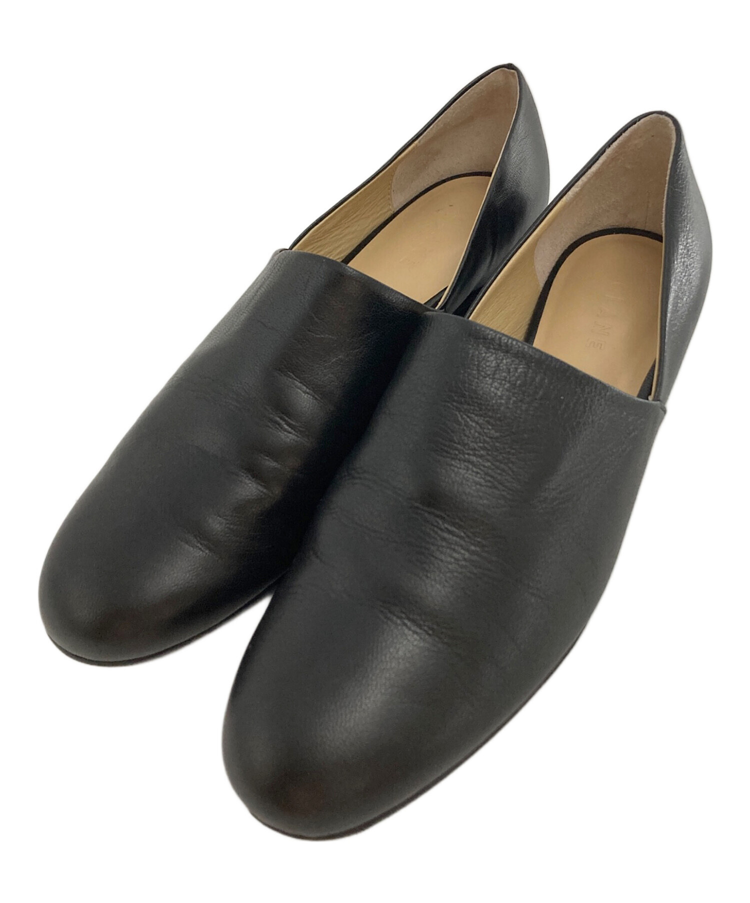 中古・古着通販】CLANE (クラネ) SIDE CUT STACKED HEEL FLAT SHOES