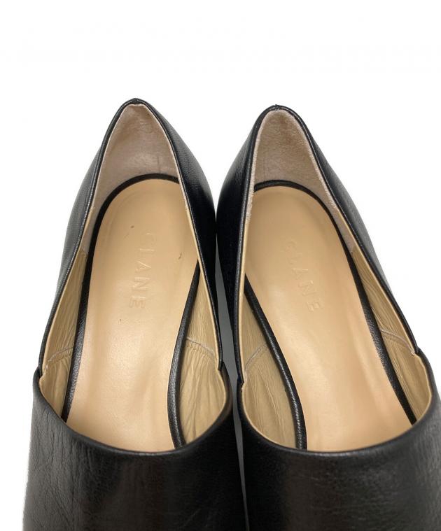 中古・古着通販】CLANE (クラネ) SIDE CUT STACKED HEEL FLAT SHOES