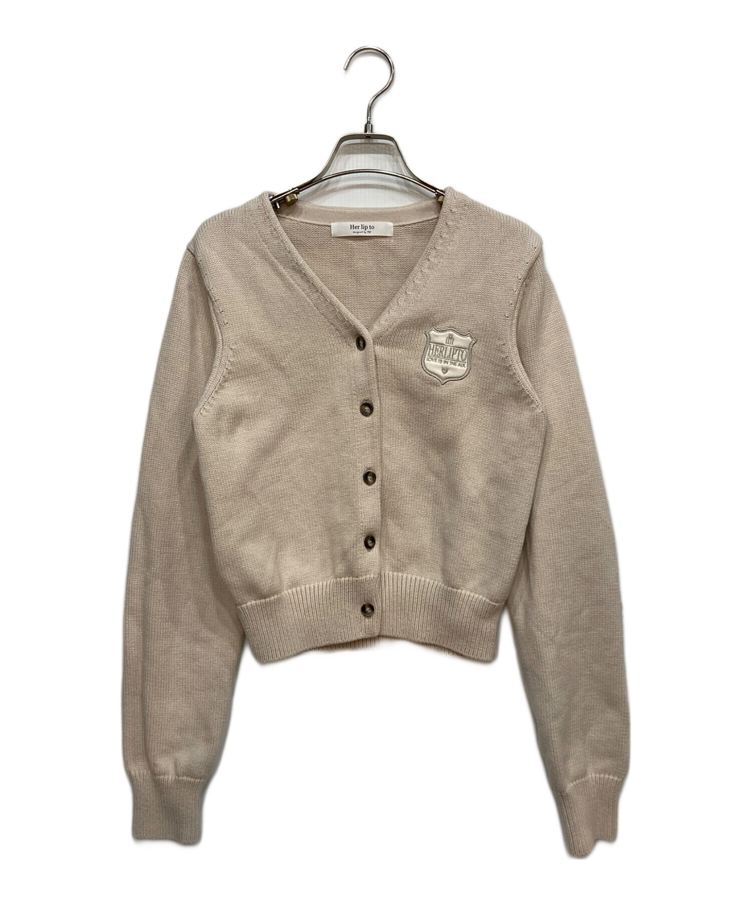 トップス herlipto Be Mine Emblem Knit Cardigan herlipto ◼︎Be Mine Emblem Knit Cardigan ¥18,000(tax in) color