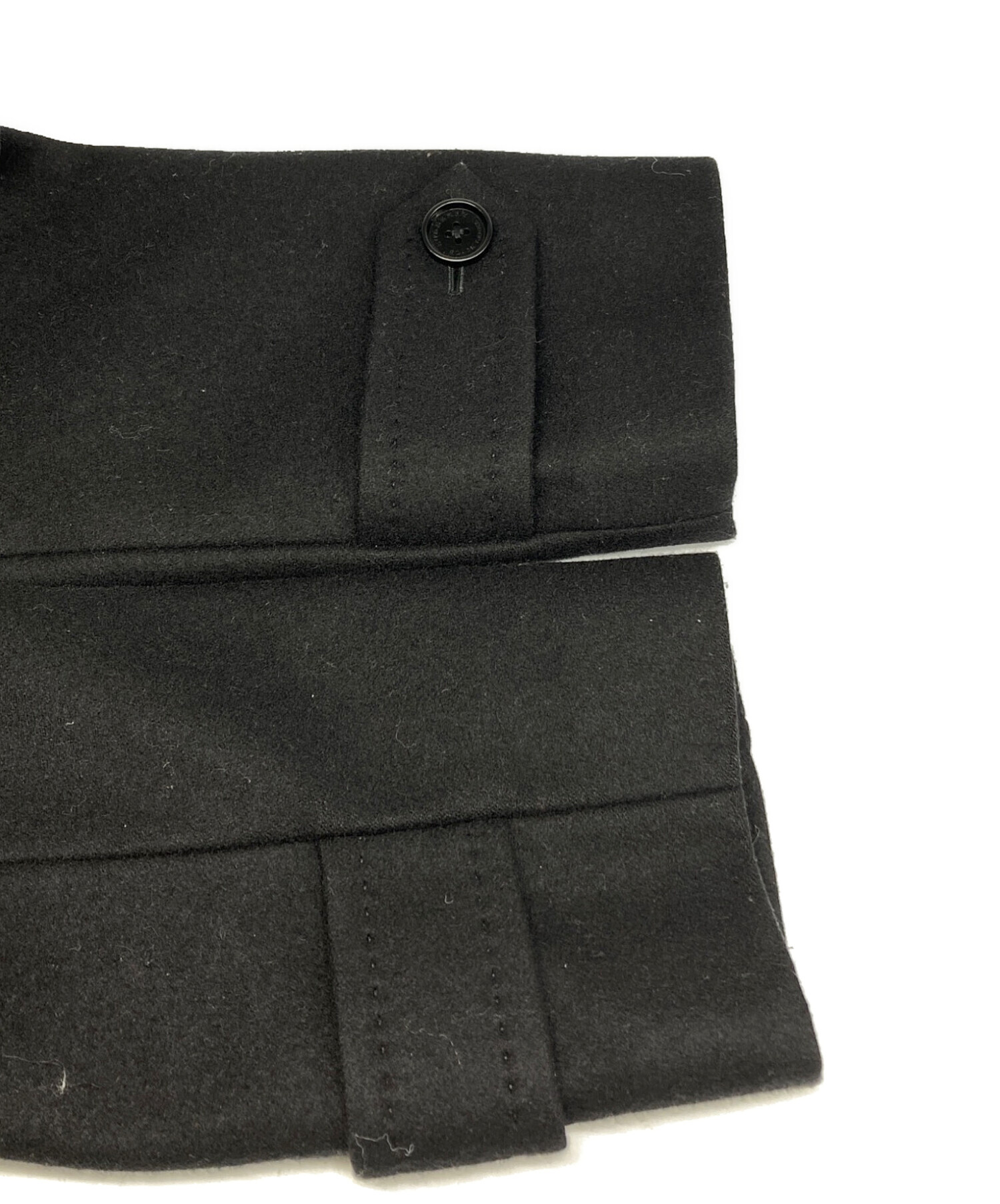 幻級カシミヤBURBERRY BLACK LABELピュアカシミア入ナポレオンコートL