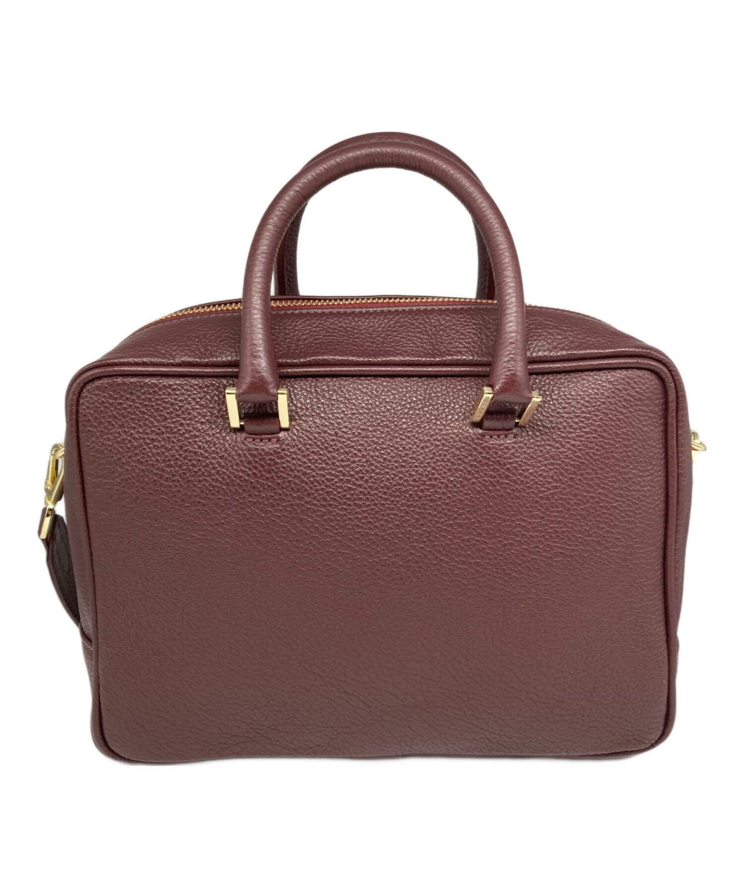 美品★IENA マニュエルミラノミニボストン 2way レザー ボルドー 美品☆IENA マニュエルミラノミニボストン 2way レザー ボルドー
