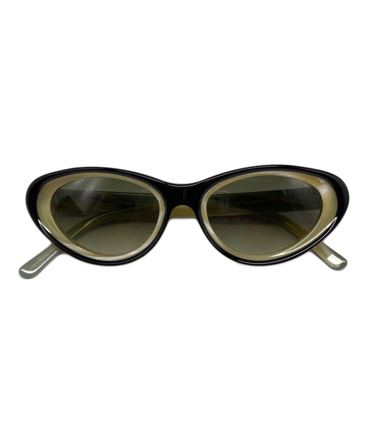 中古・古着通販】PRADA (プラダ) キャットアイサングラス ベージュ