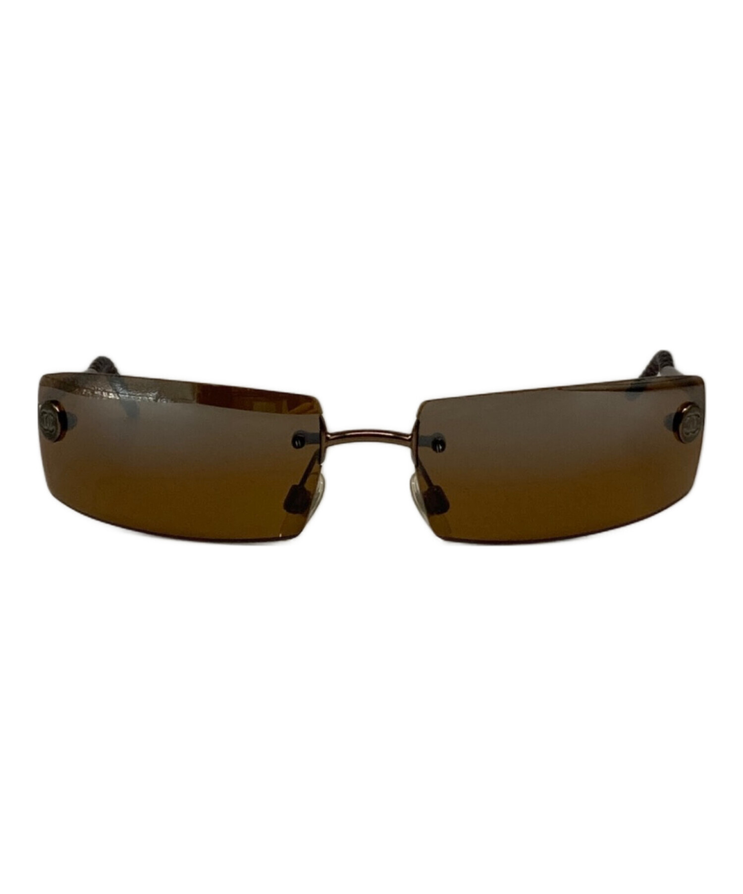 中古・古着通販】CHANEL (シャネル) リムレス サングラス ブラウン