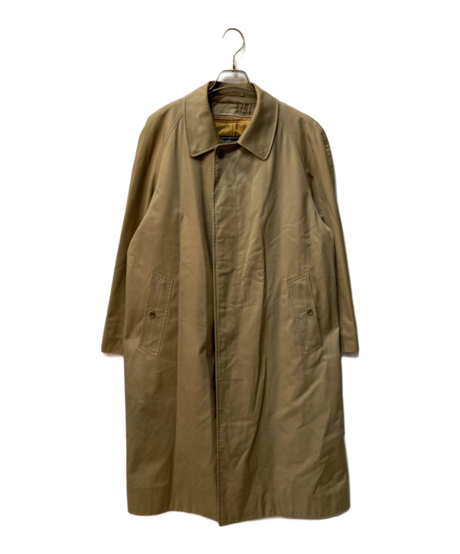 バーバリー ステンカラーコート ライナー脱着　ブラウン LL フード 中古・古着通販】Burberry's (バーバリー) ライナー付ステンカラー