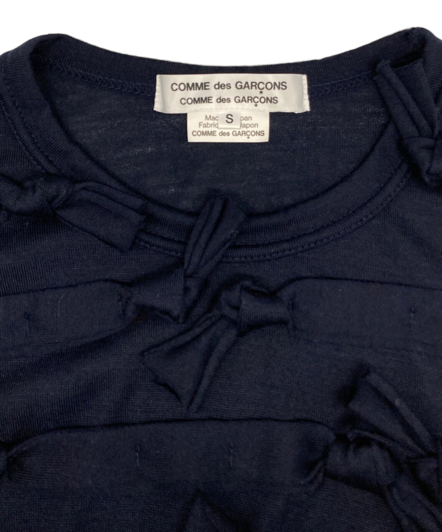 COMME des GARCONS カットソー ネイビー S フランス製 着回し 中古・古着通販】COMME des GARCONS COMME des GARCONS