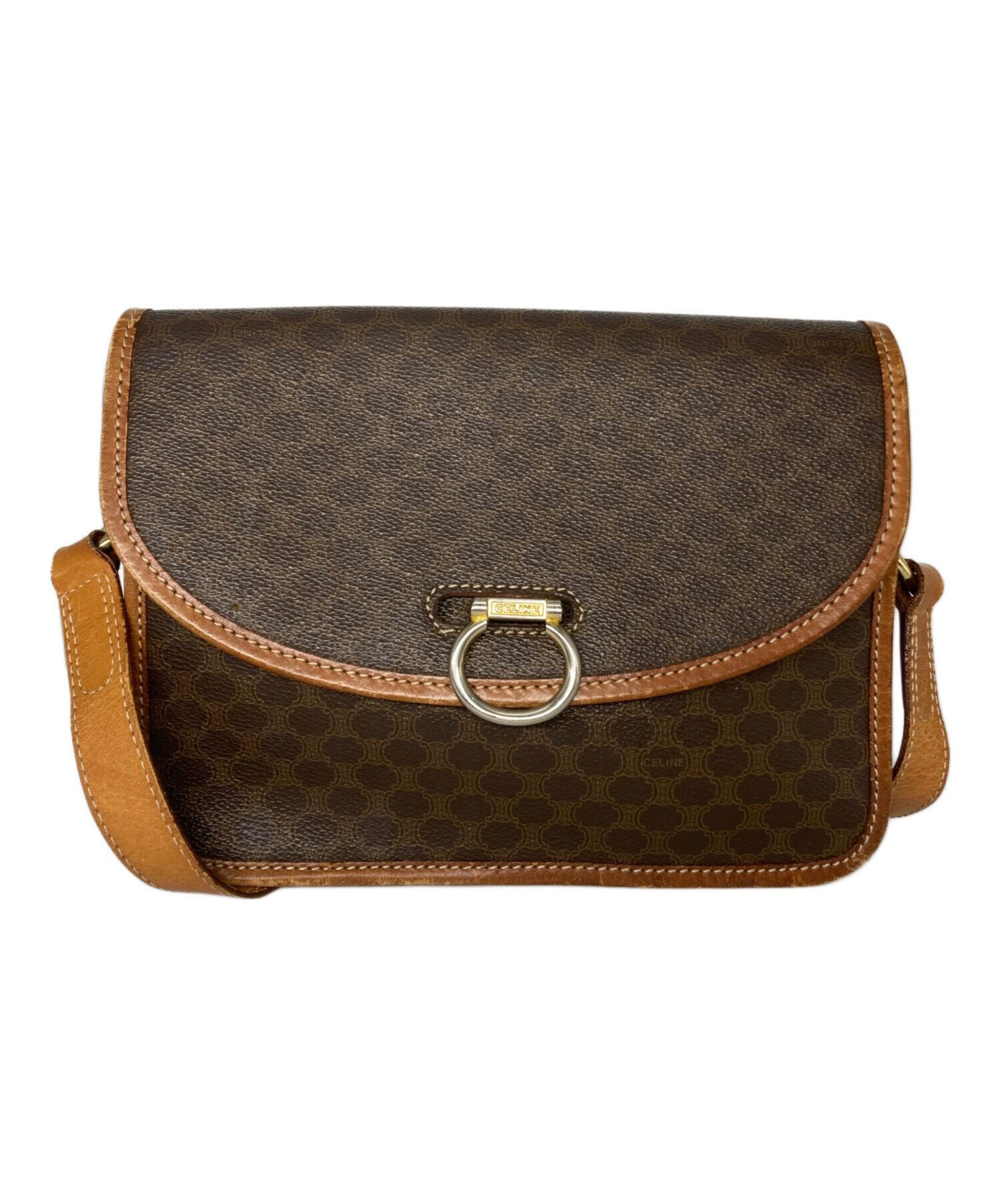 中古・古着通販】CELINE (セリーヌ) マカダムショルダーバッグ