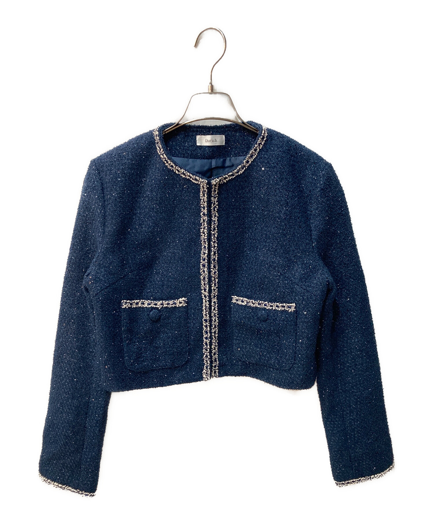 中古・古着通販】darich (ダーリッチ) スパンコールツイードジャケット
