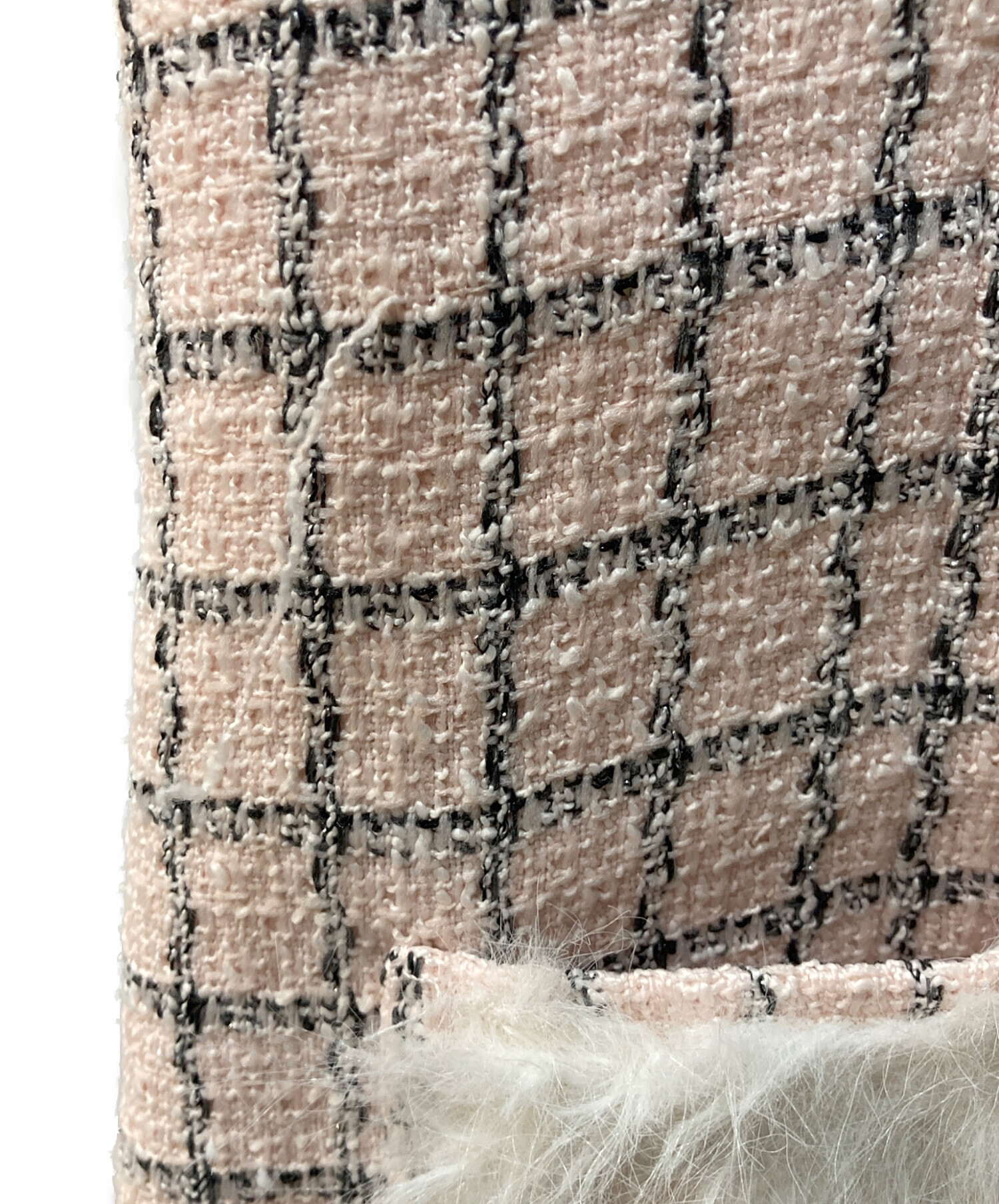 中古・古着通販】darich (ダーリッチ) フロントファスナーツイードミニ