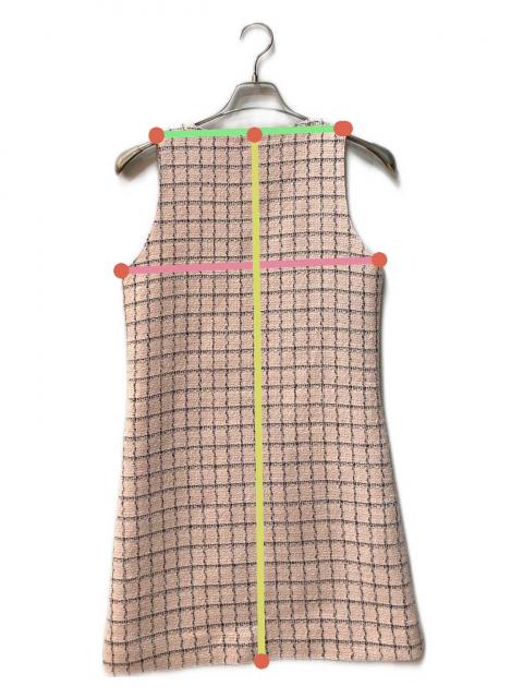 中古・古着通販】darich (ダーリッチ) フロントファスナーツイードミニ