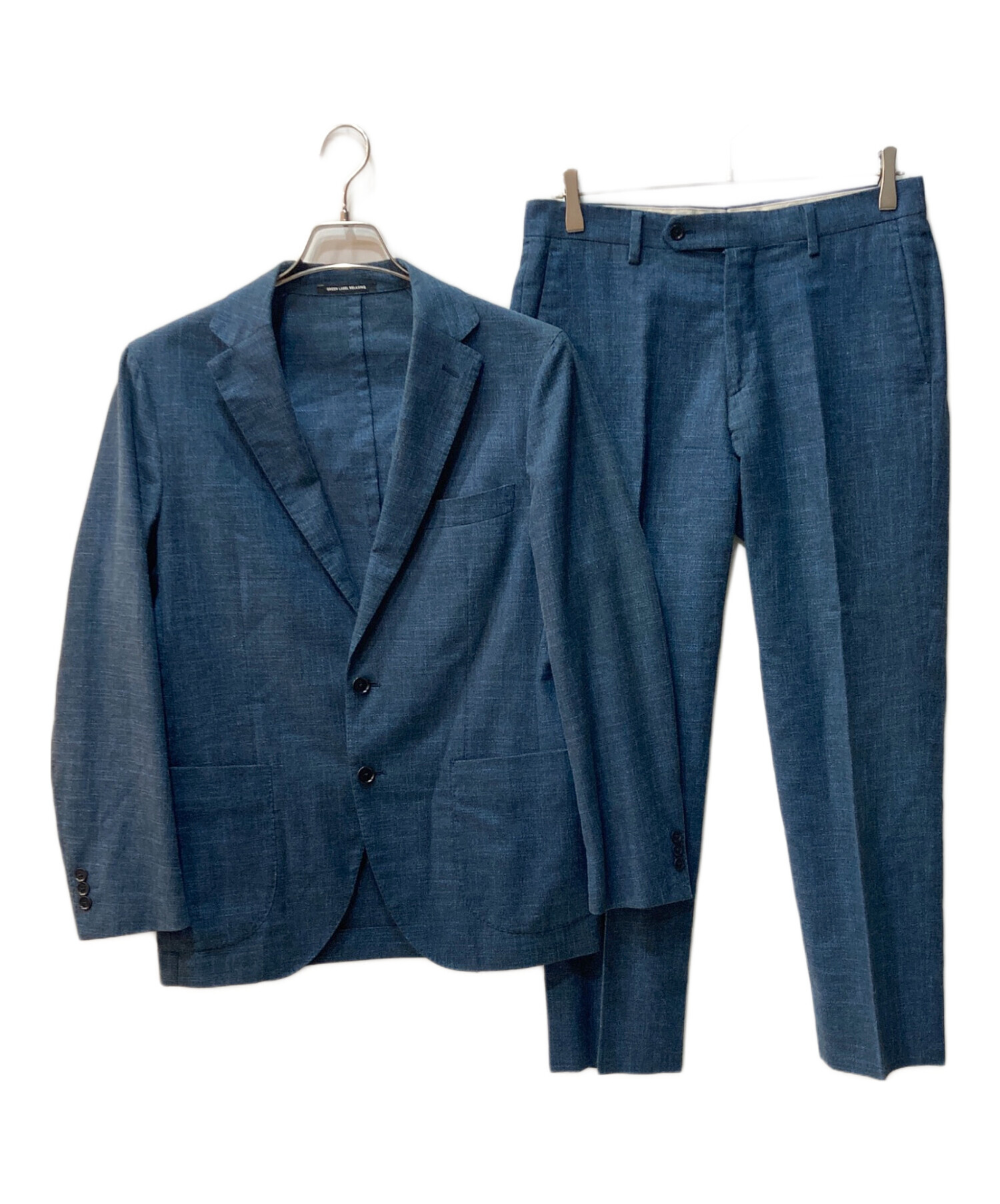 GREEN LABEL RELAXING パンツスーツ上下 ブルー 中古・古着通販】green label relaxing (グリーンレーベルリラクシング