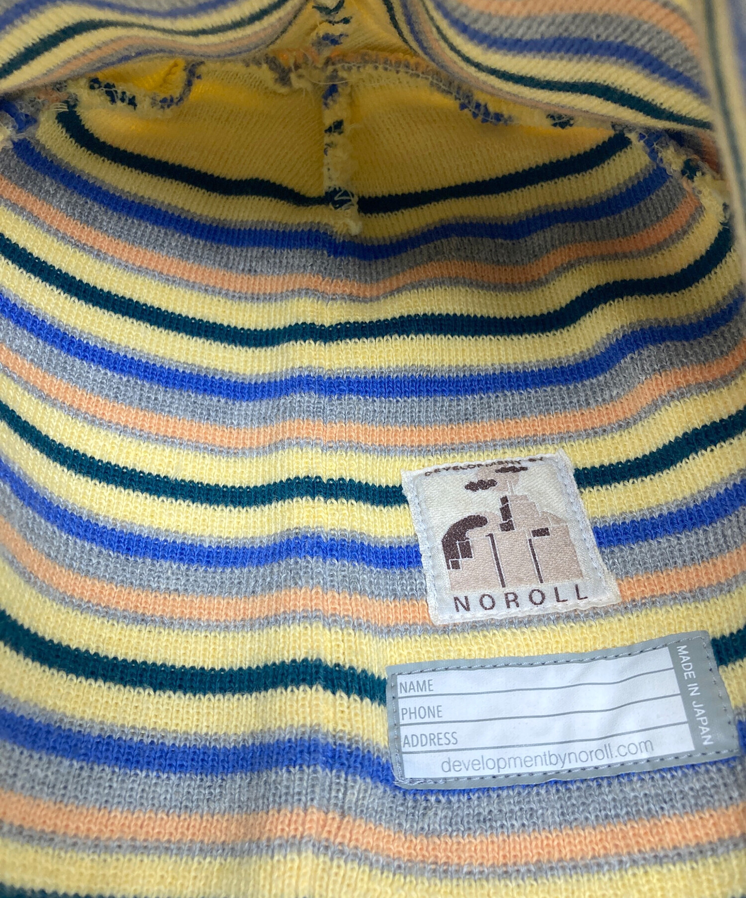 中古・古着通販】NOROLL (ノーロール) ニット帽 イエロー｜ブランド