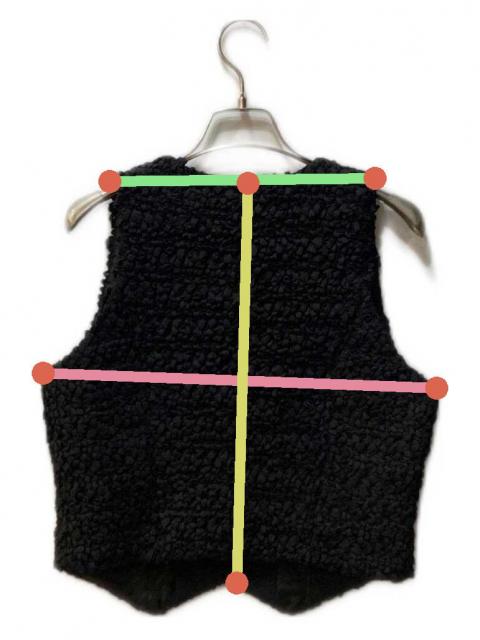 中古・古着通販】Bibiy. (ビビィ) MERLINA VEST ブラック サイズ:FREE